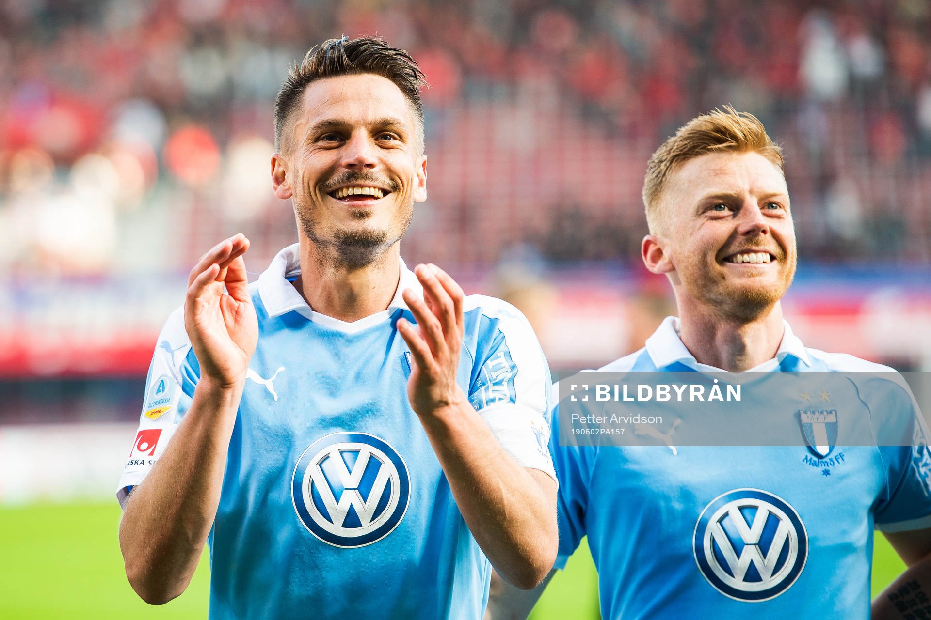 2 Malmö FFs Markus Rosenberg och Anders Christiansen