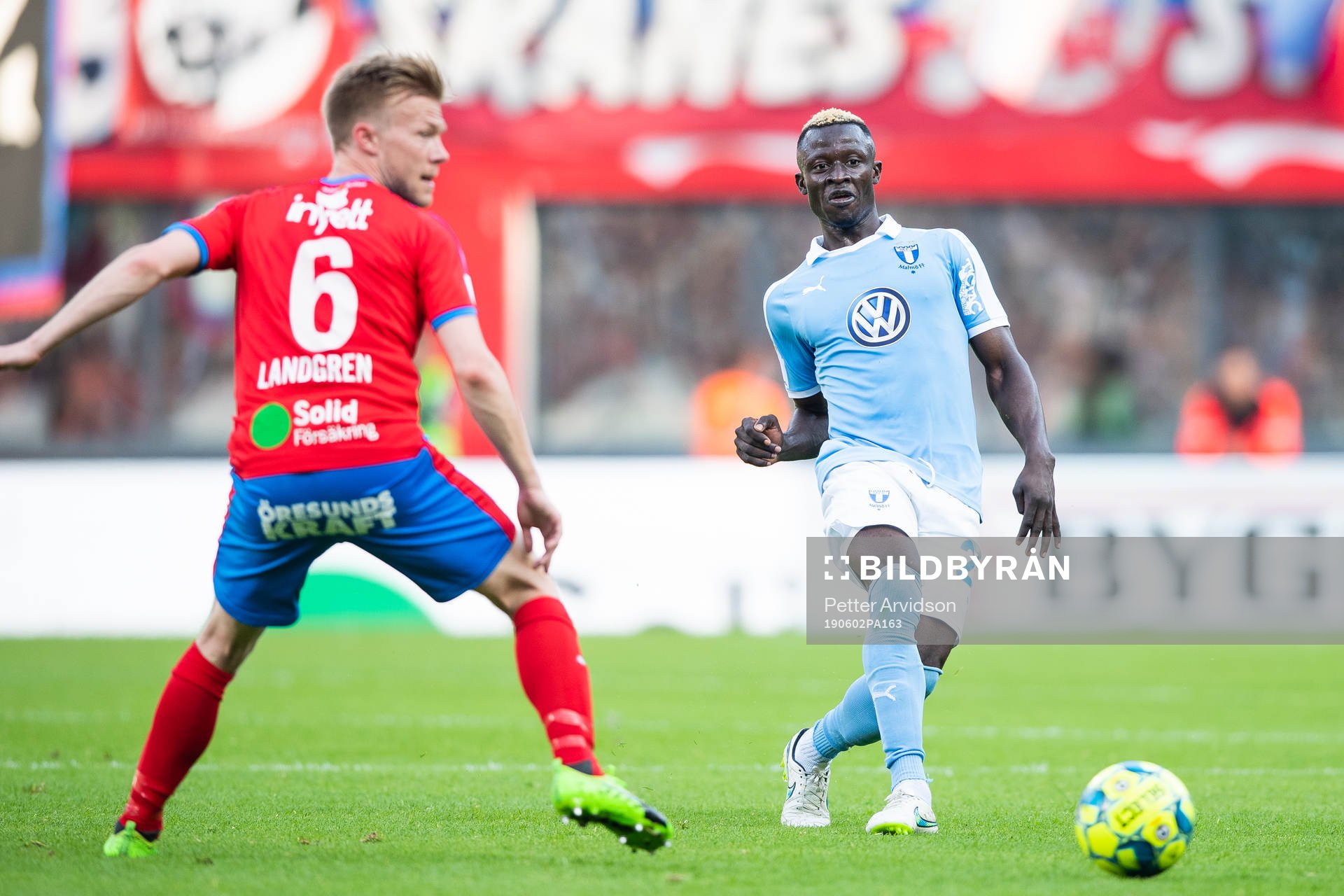 2 Helsingborgs Andreas Landgren och Malmö FFs Bonke