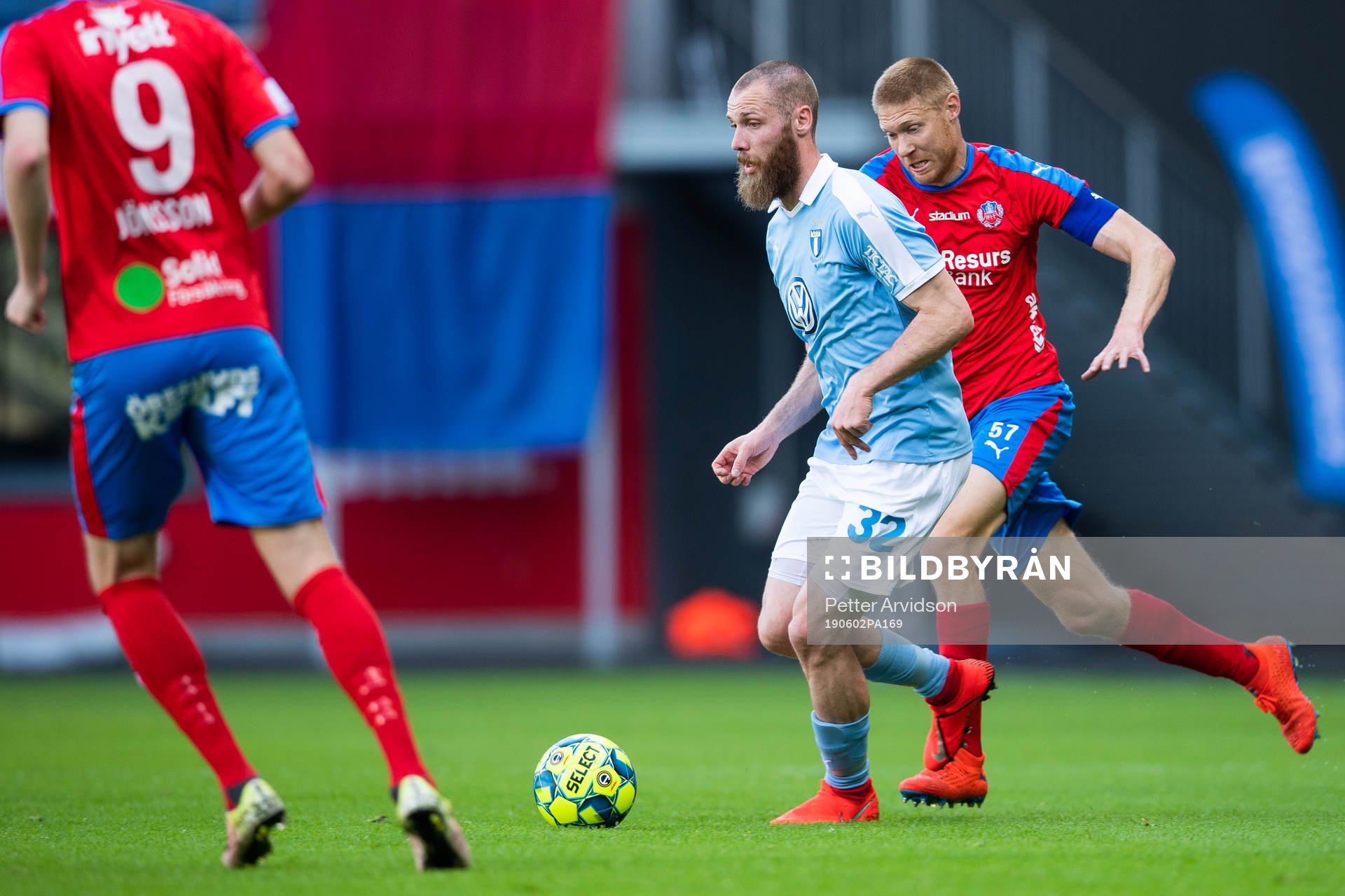 2 Malmö FFs Jo Inge Berget och Helsingborgs Markus