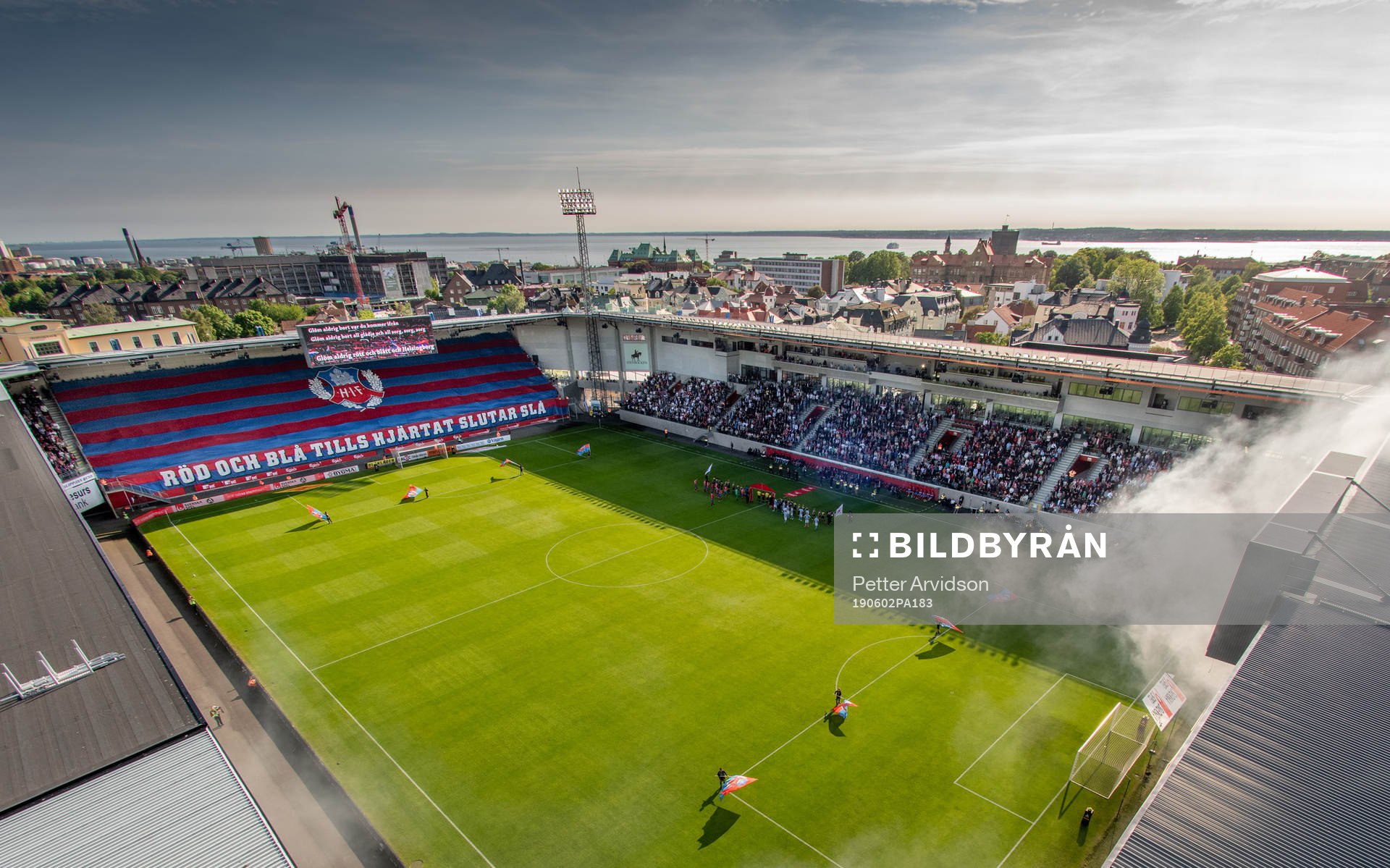 2 Generell vy av Olympia när Helsingborgs supportrar har