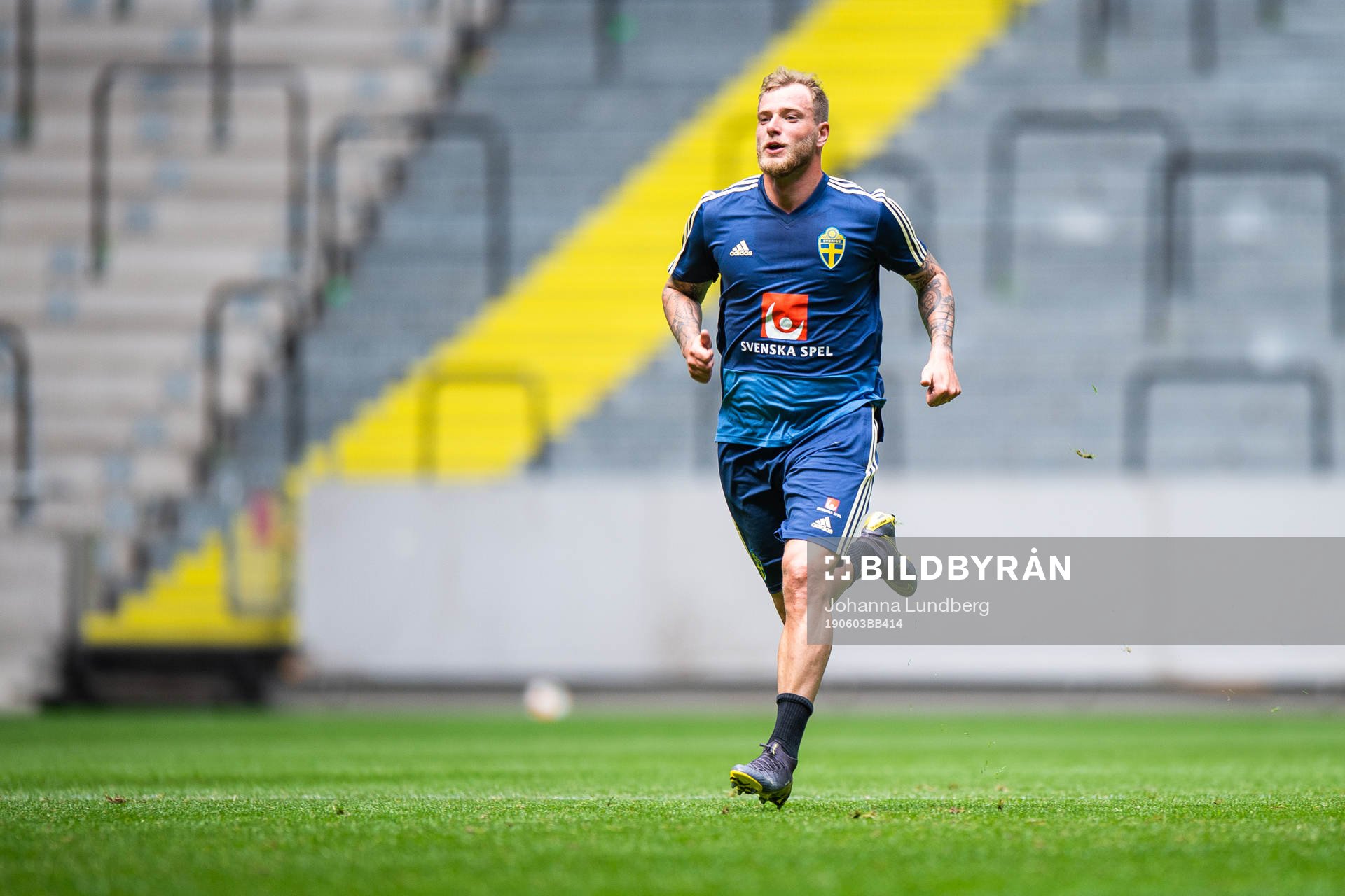John Guidetti of the Swedish national football team