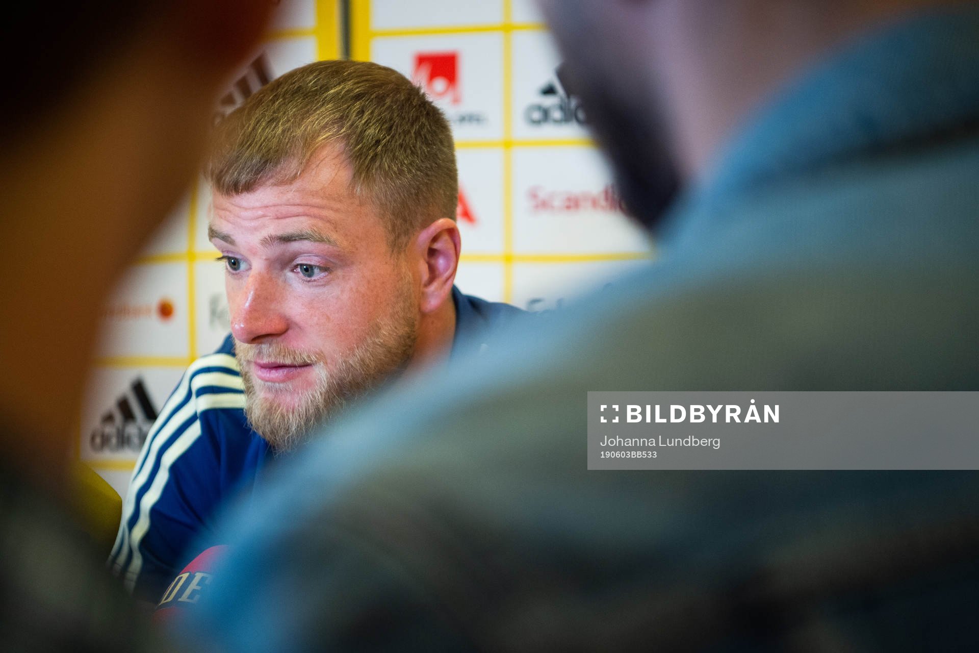 John Guidetti of the Swedish national football team talks