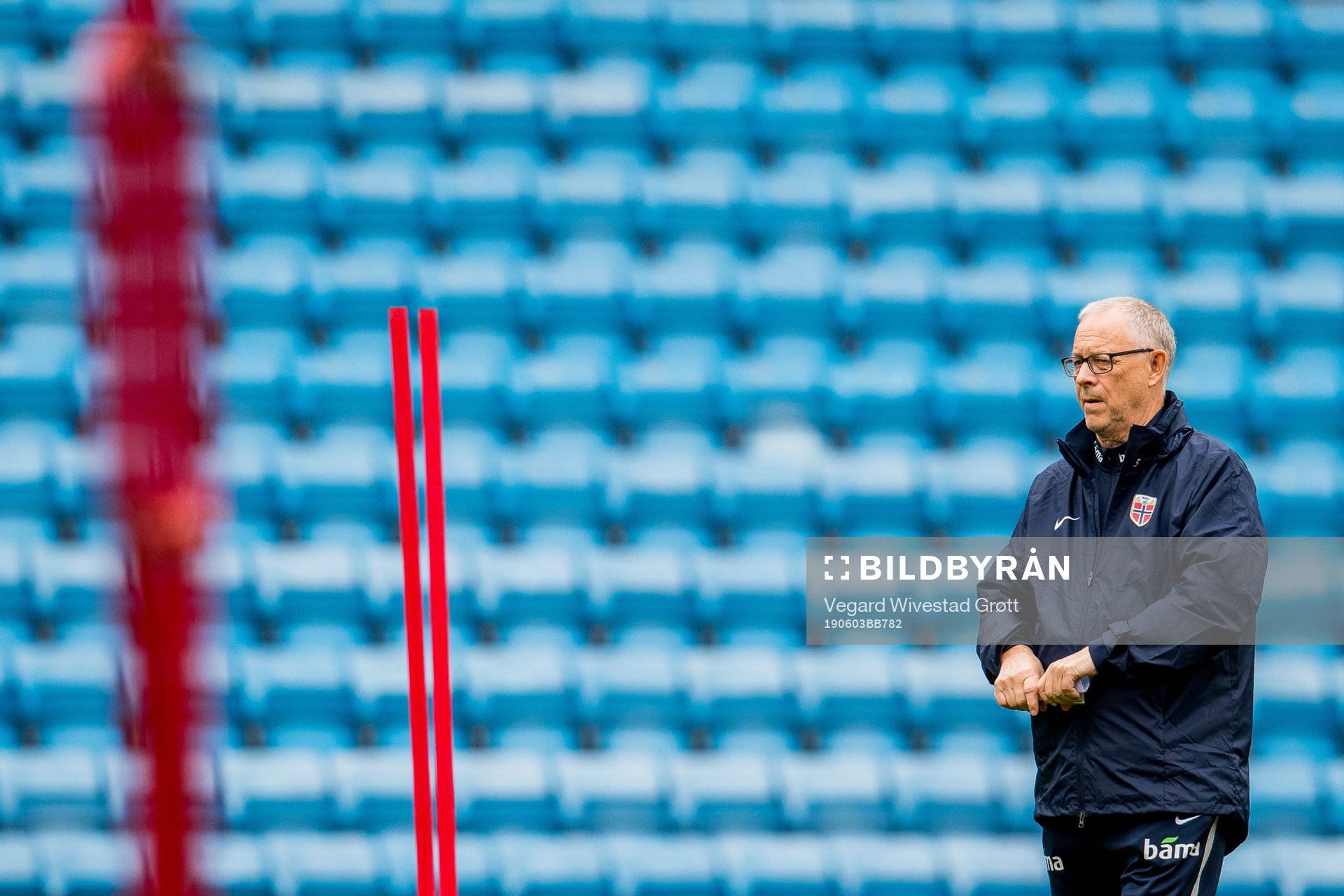 Lars Lagerbäck, head coach of Norway