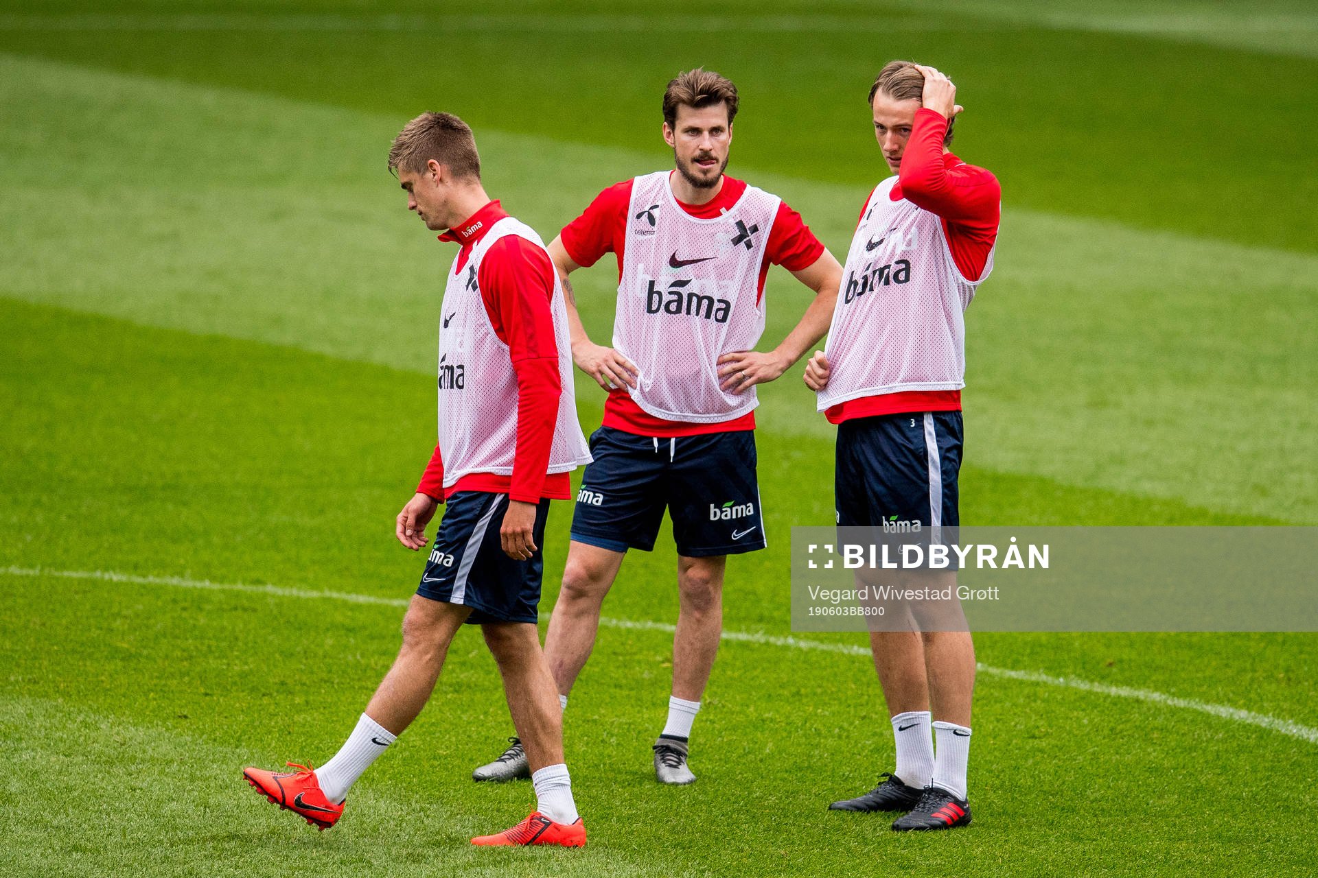 Markus Henriksen, Håvard Nordtveit and Sander Berge of