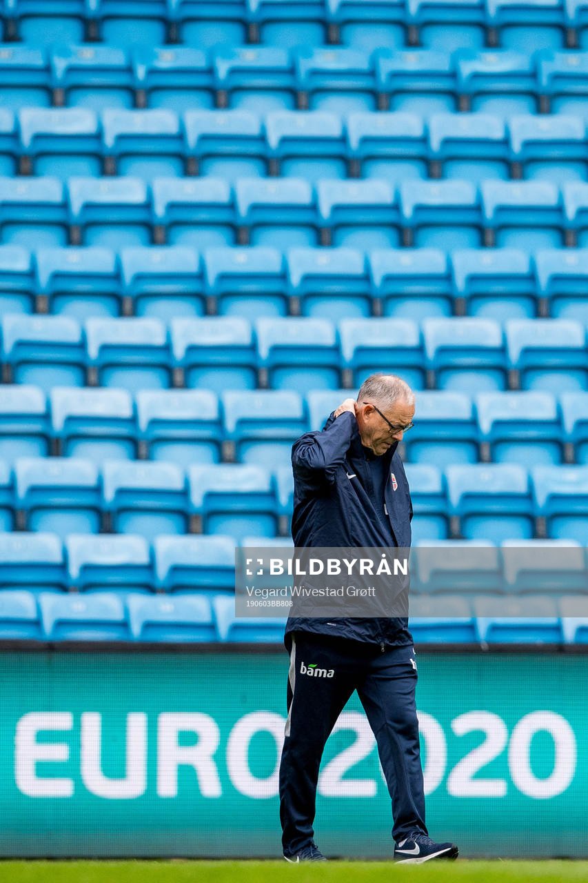 Lars Lagerbäck, head coach of Norway