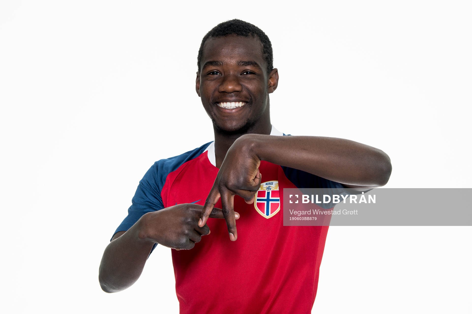 Joshua Kitolano of Norway poses for a portrait