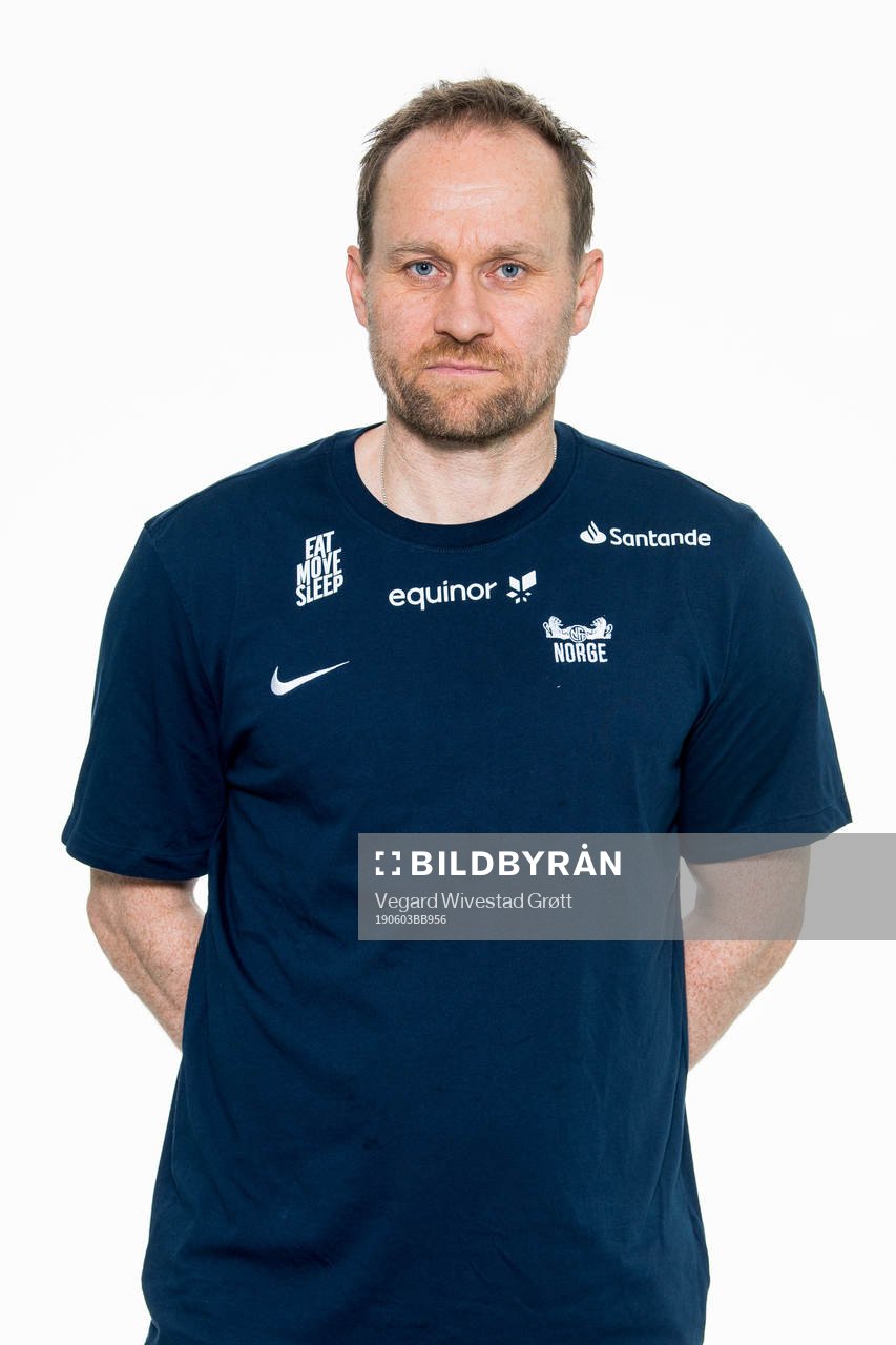 Geir Frigård, assistant coach of G19, poses for a portrait