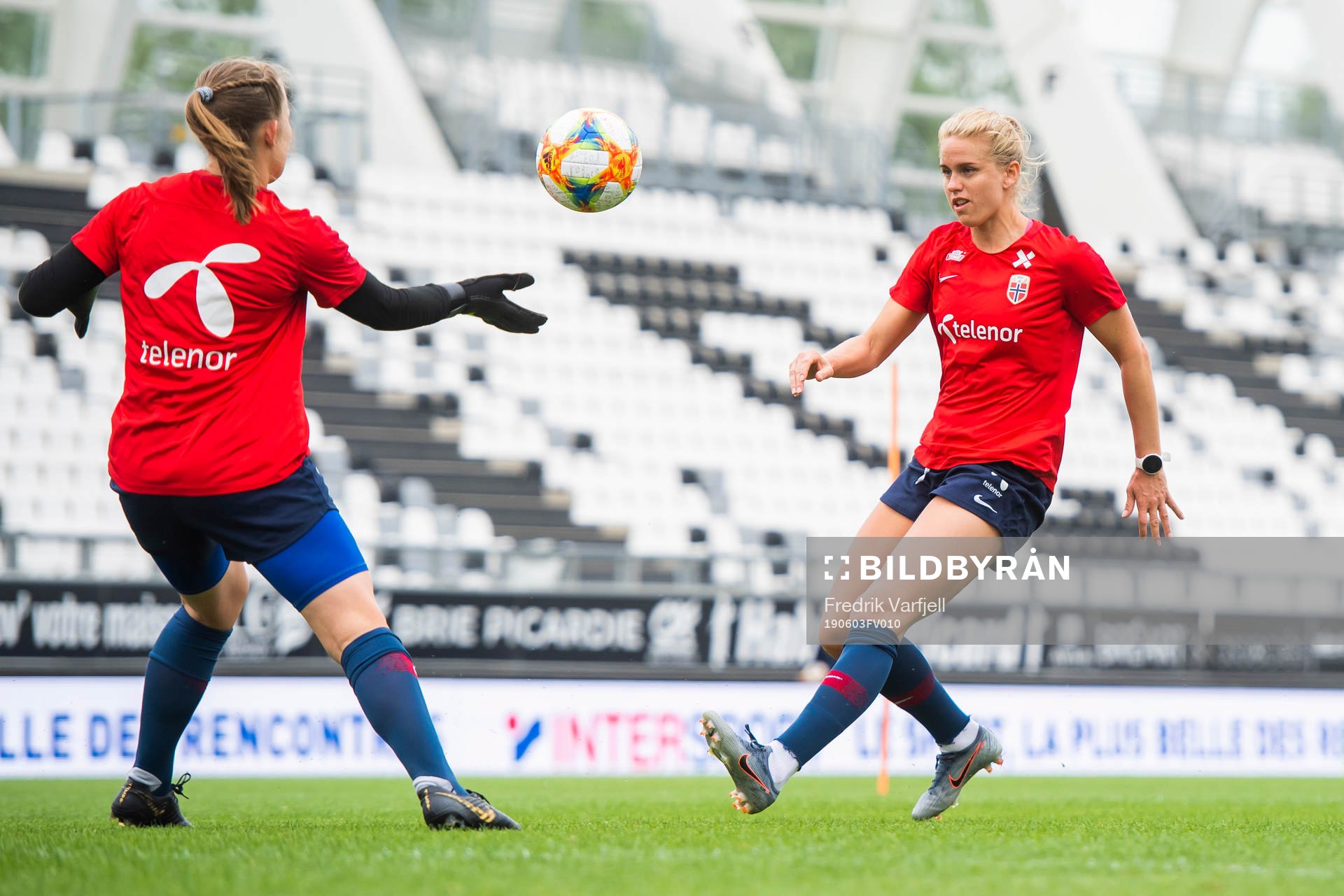 Goalkeeper Oda Maria Hove Bogstad and Elise Hove Thorsnes