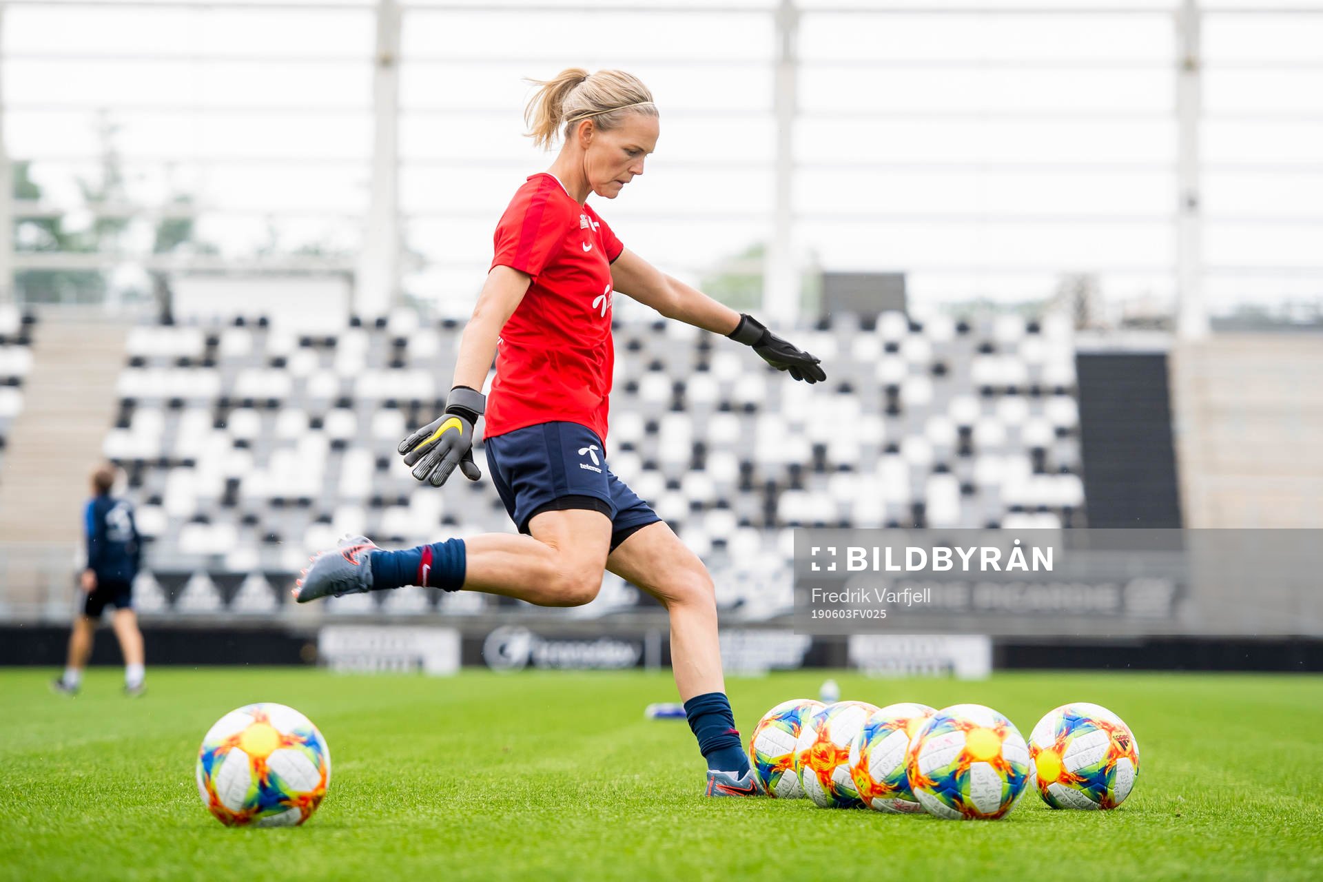 Goalkeeper Ingrid Hjelmseth of Norway