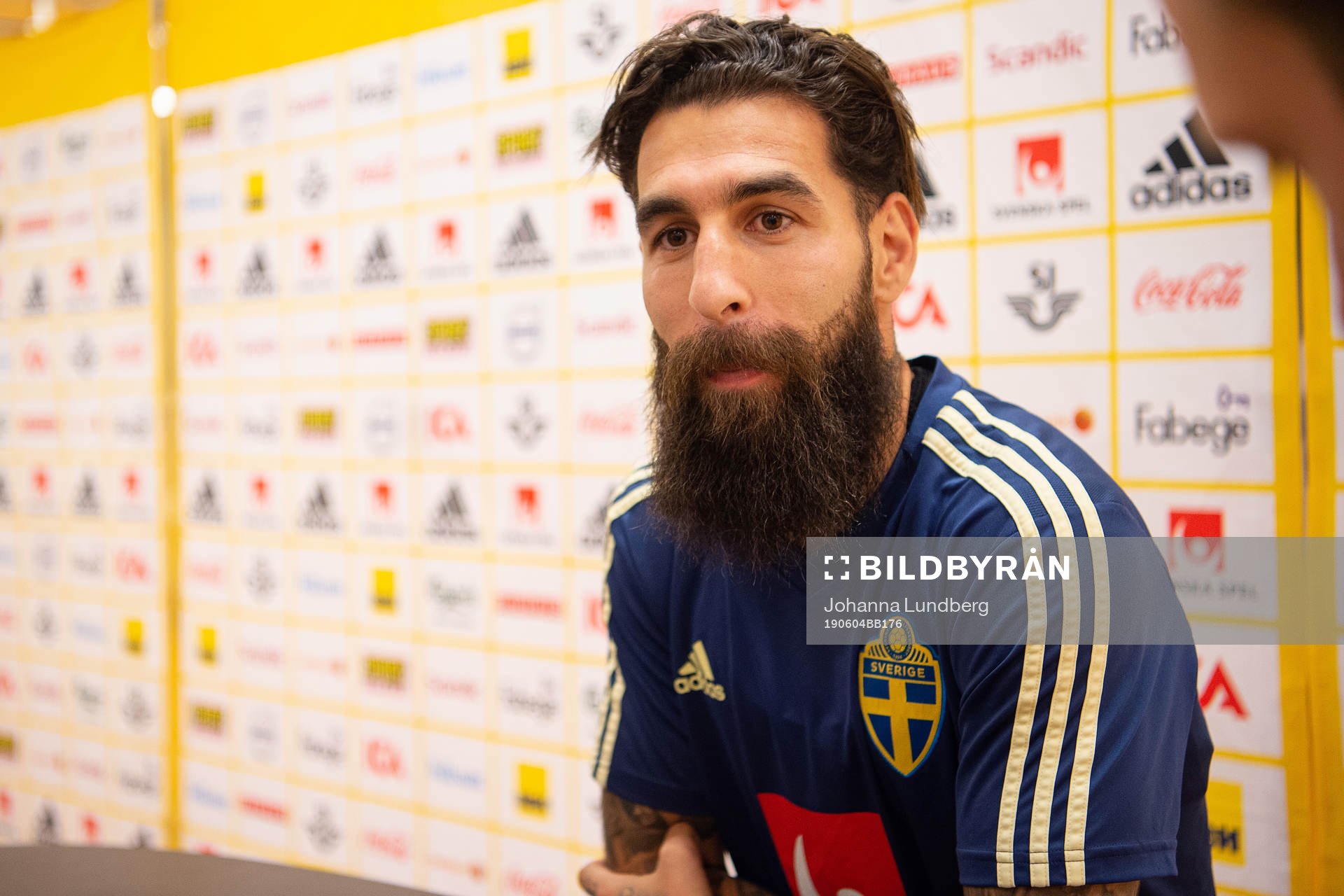 Jimmy Durmaz of the Swedish national football team