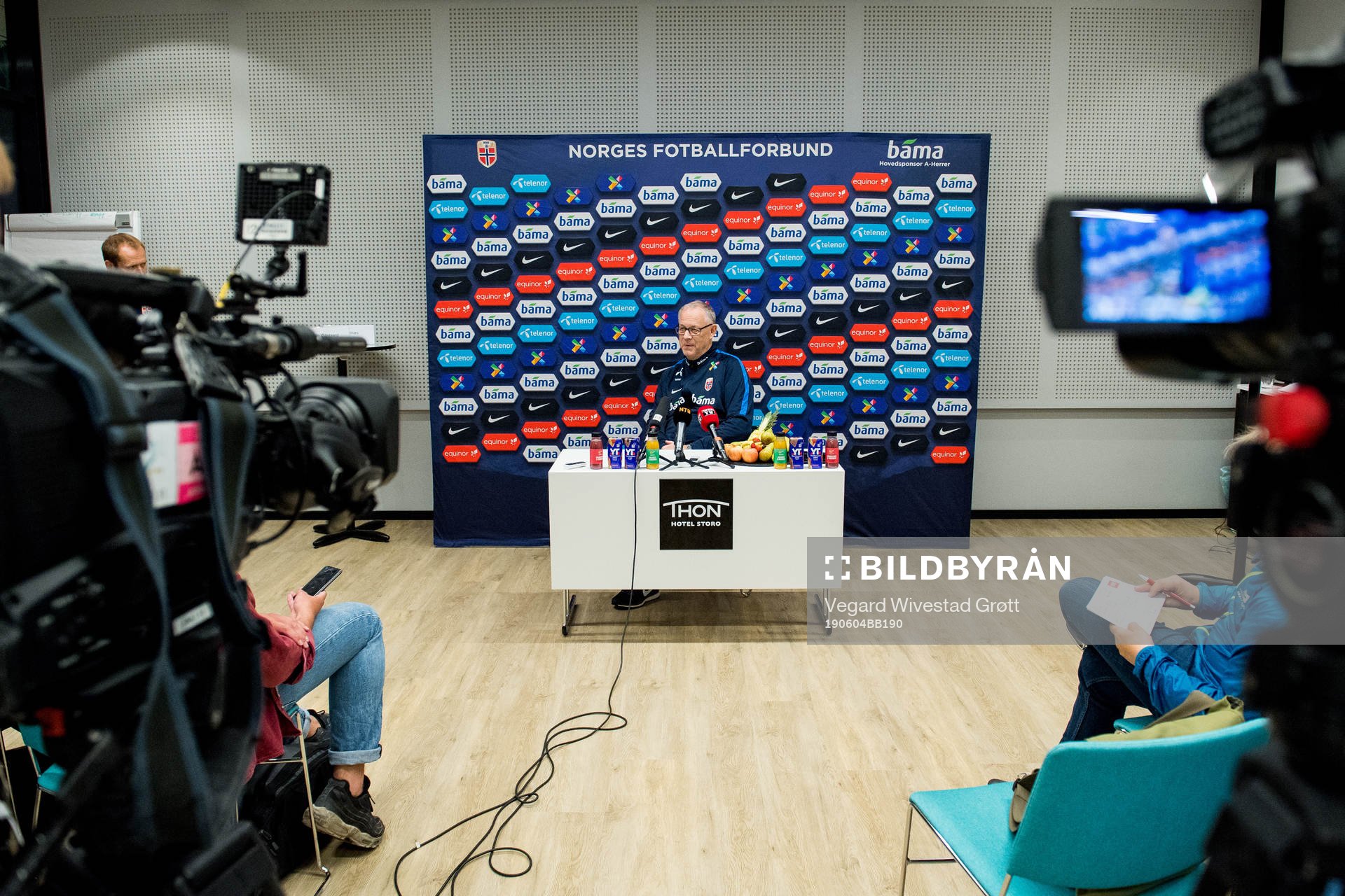 Lars Lagerbäck, head coach of Norway