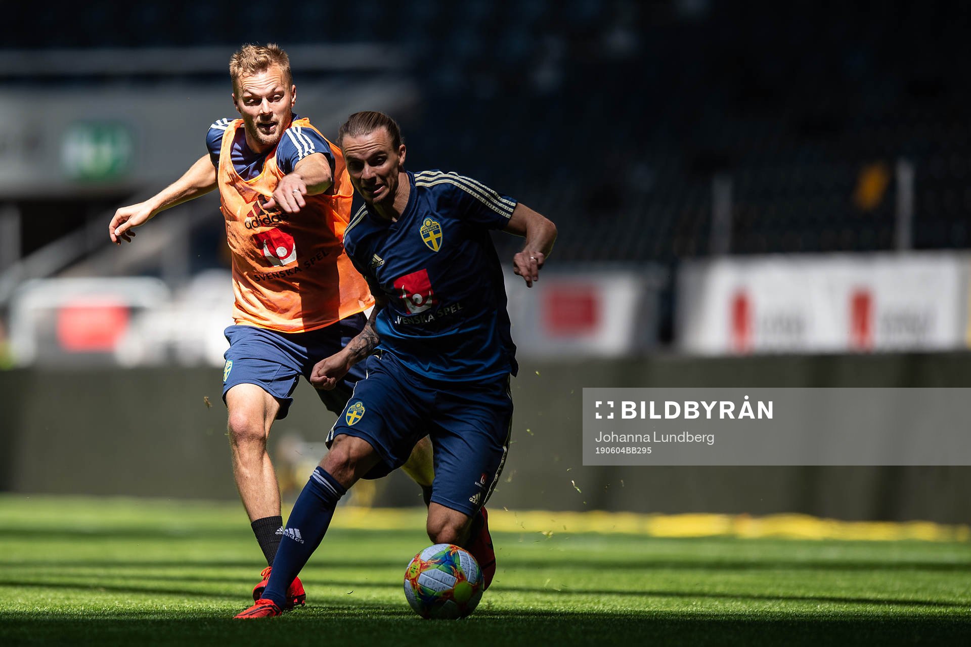 Sebastian Larsson and Niklas Hult of the Swedish national