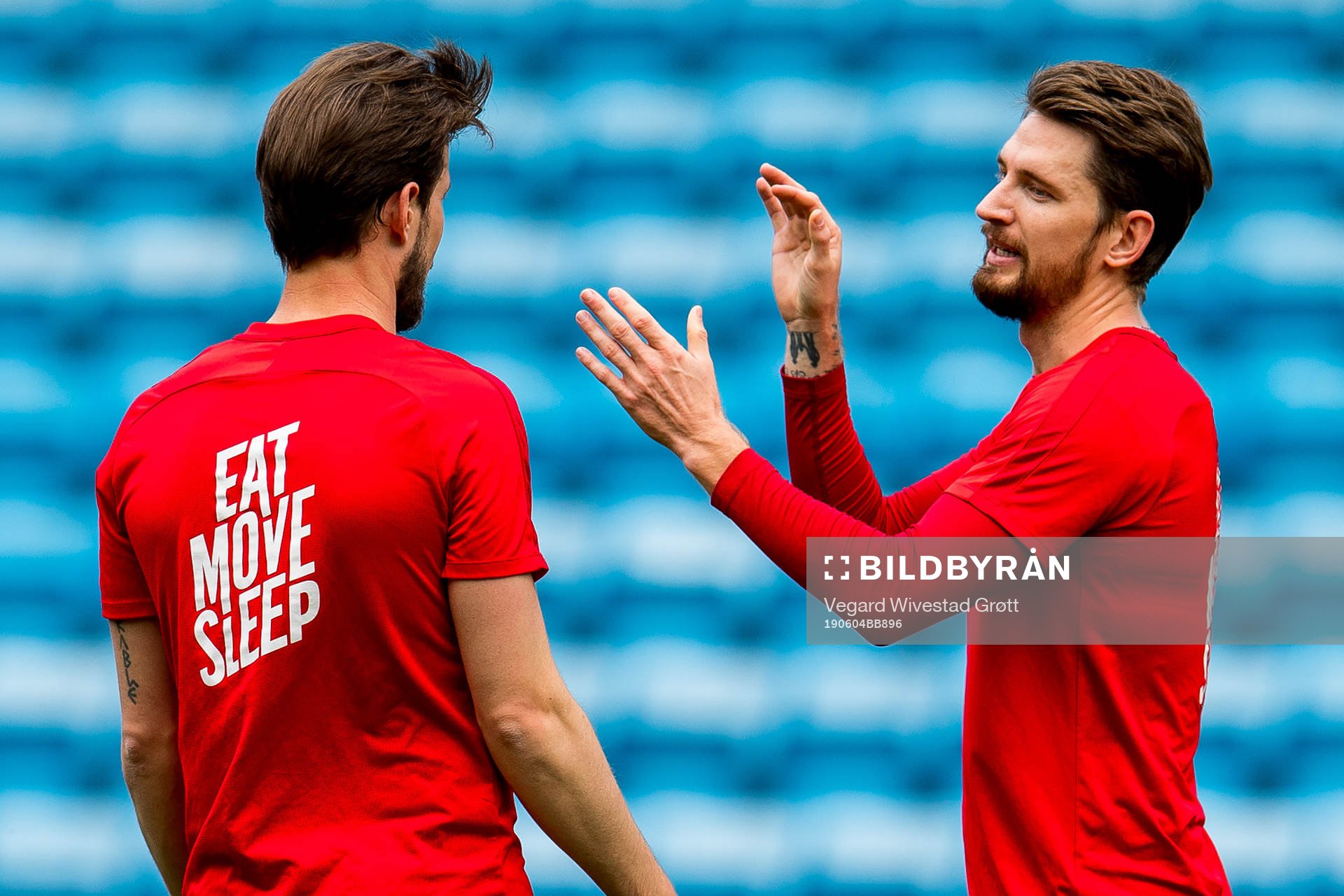 Håvard Nordtveit and Stefan Strandberg of Norway