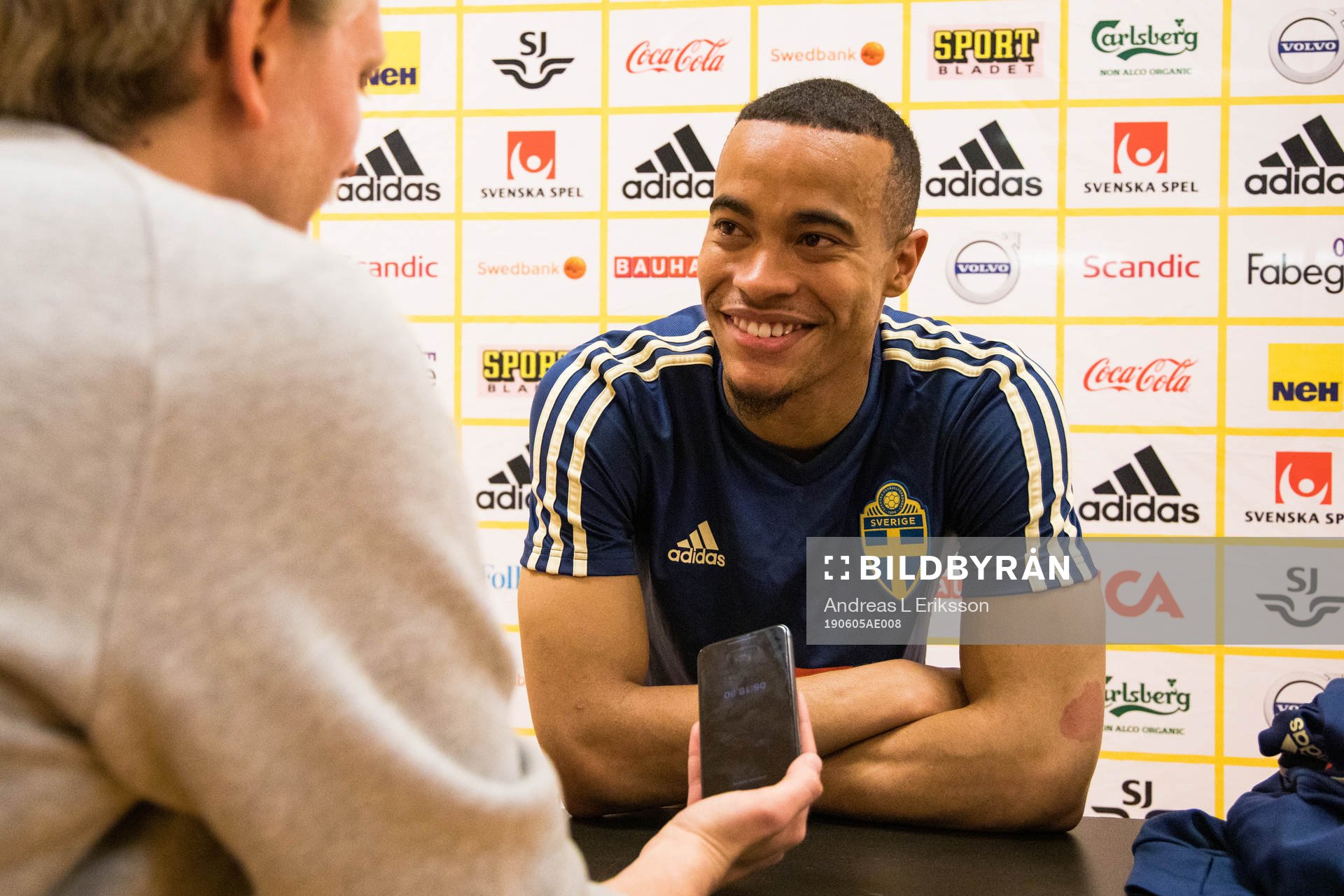 Robin Quaison of the Swedish national football team