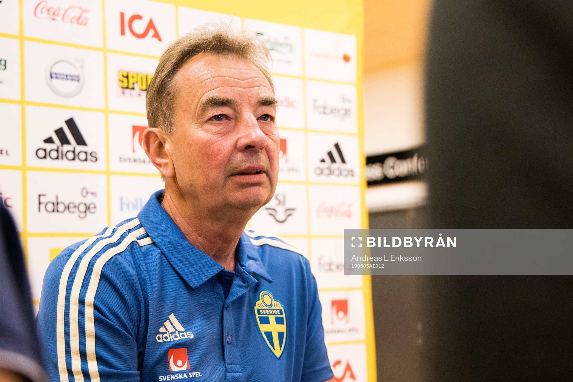 Scout Tom Prahlof the Swedish national football team
