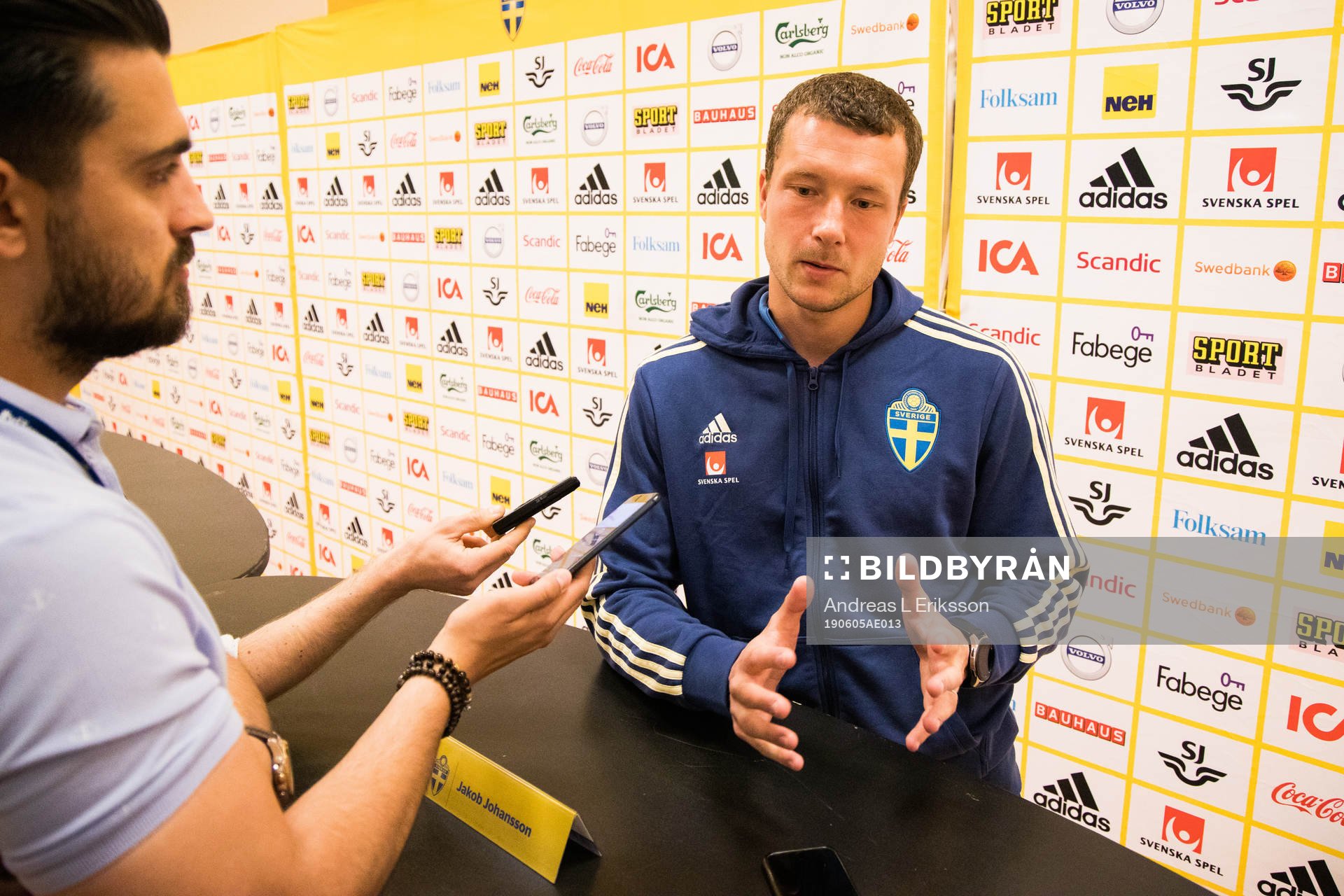 Jakob Johansson of the Swedish national football team