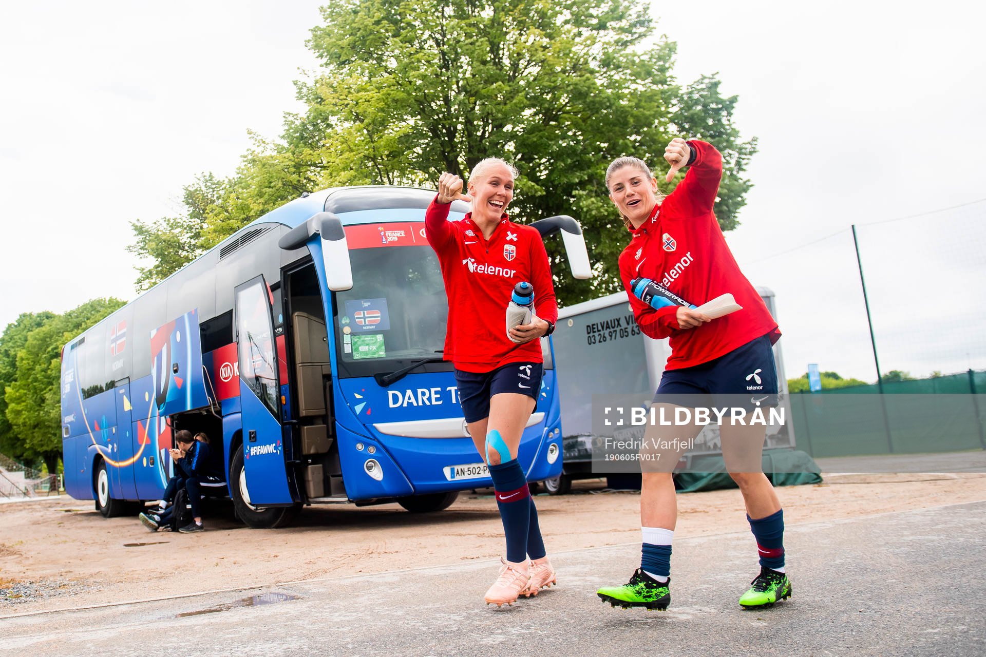 Maria Thorisdottir and Maren Nævdal Mjelde of Norway
