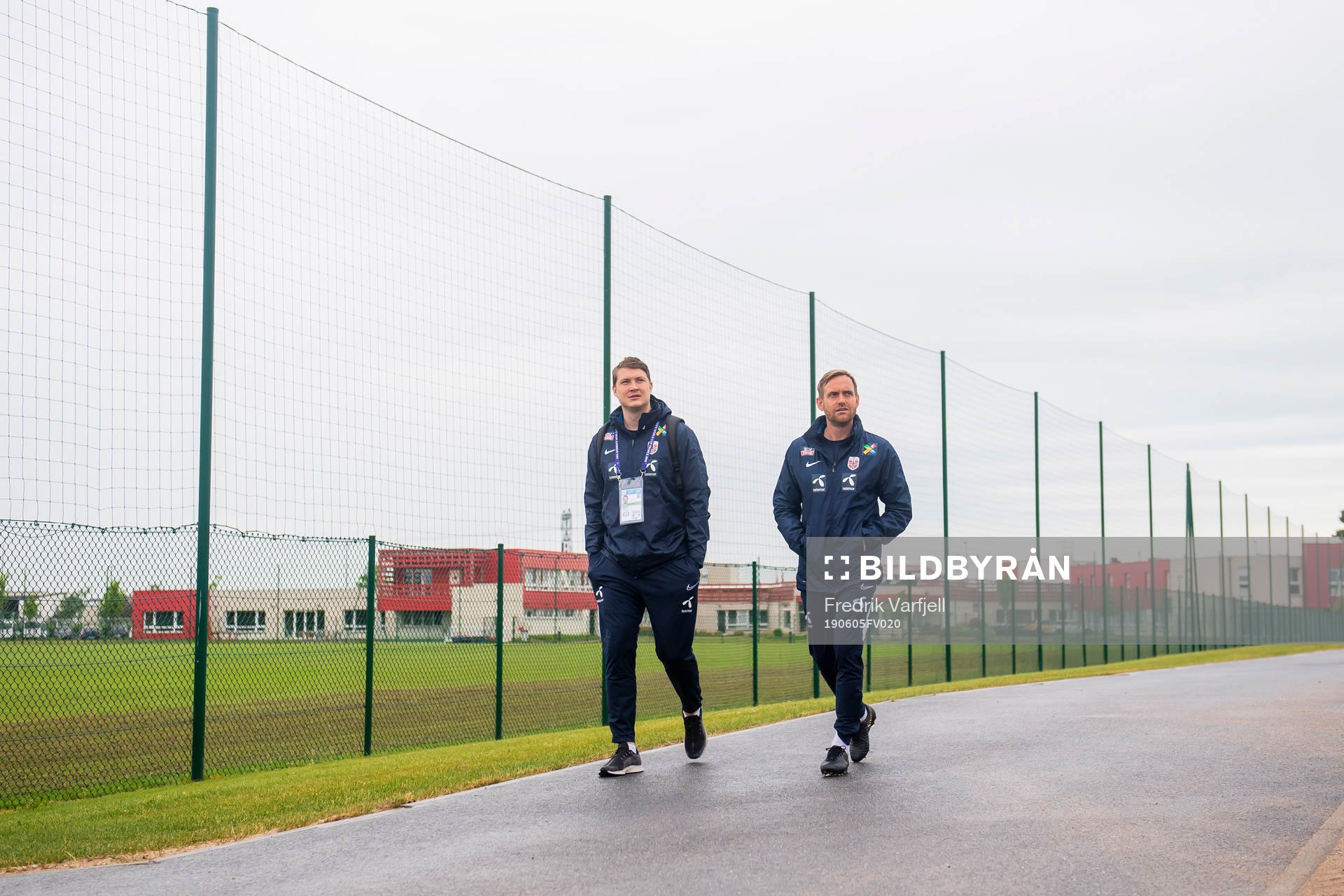 Marius Eriksrud and Martin Sjögren, head coach of Norway