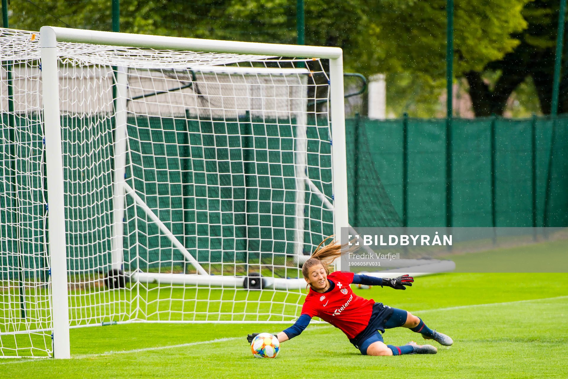 Goalkeeper Cecilie Hauståker Fiskerstrand of Norway