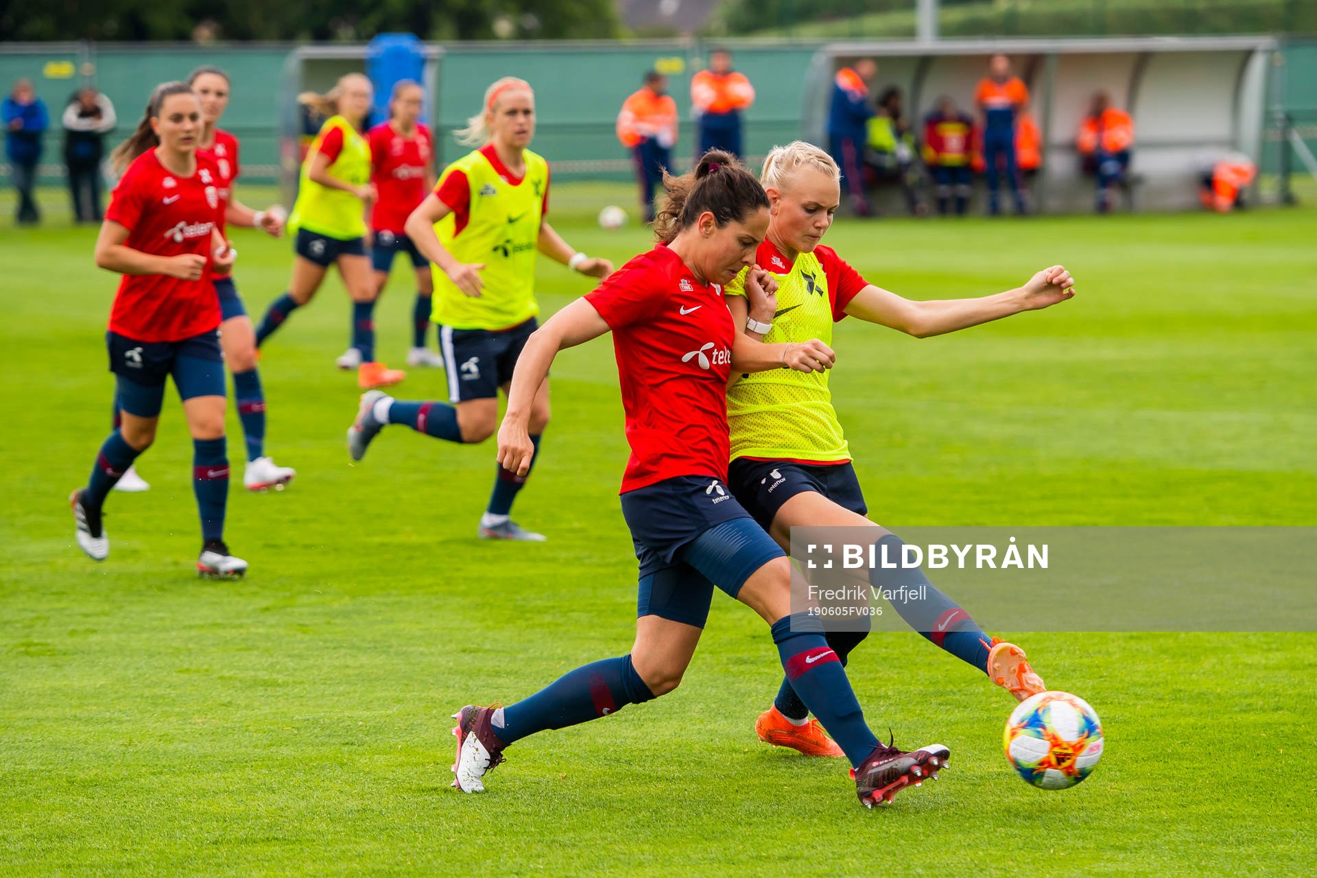 Ingrid Moe Wold and Karina Sævik of Norway