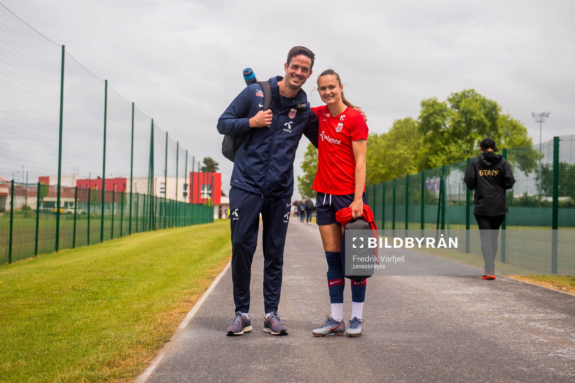 Caroline Graham Hansen of Norway and Terje Skeie, head of