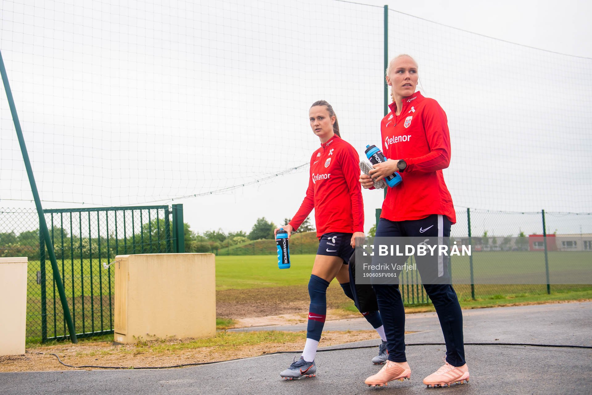 Caroline Graham Hansen and Maria Thorisdottir of Norway