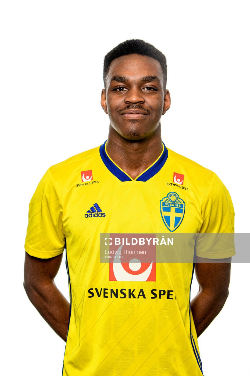 Joel Asoro of the Swedish Under-21 national football team