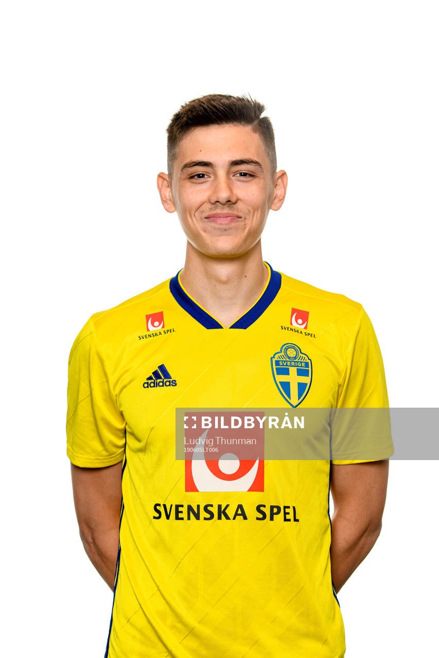 Dennis Hadzikadunic of the Swedish Under-21 national
