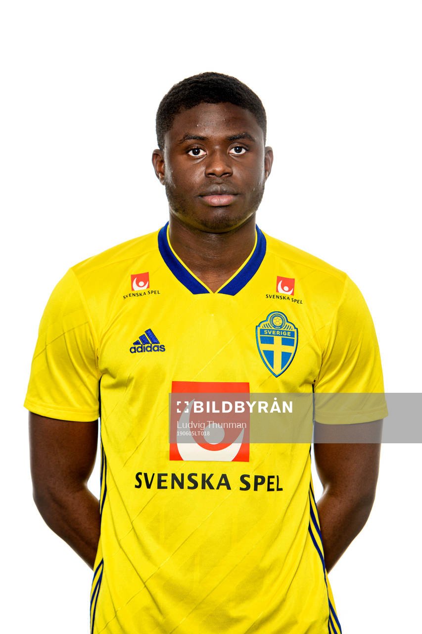 Benjamin Kimpioka of the Swedish Under-21 national football