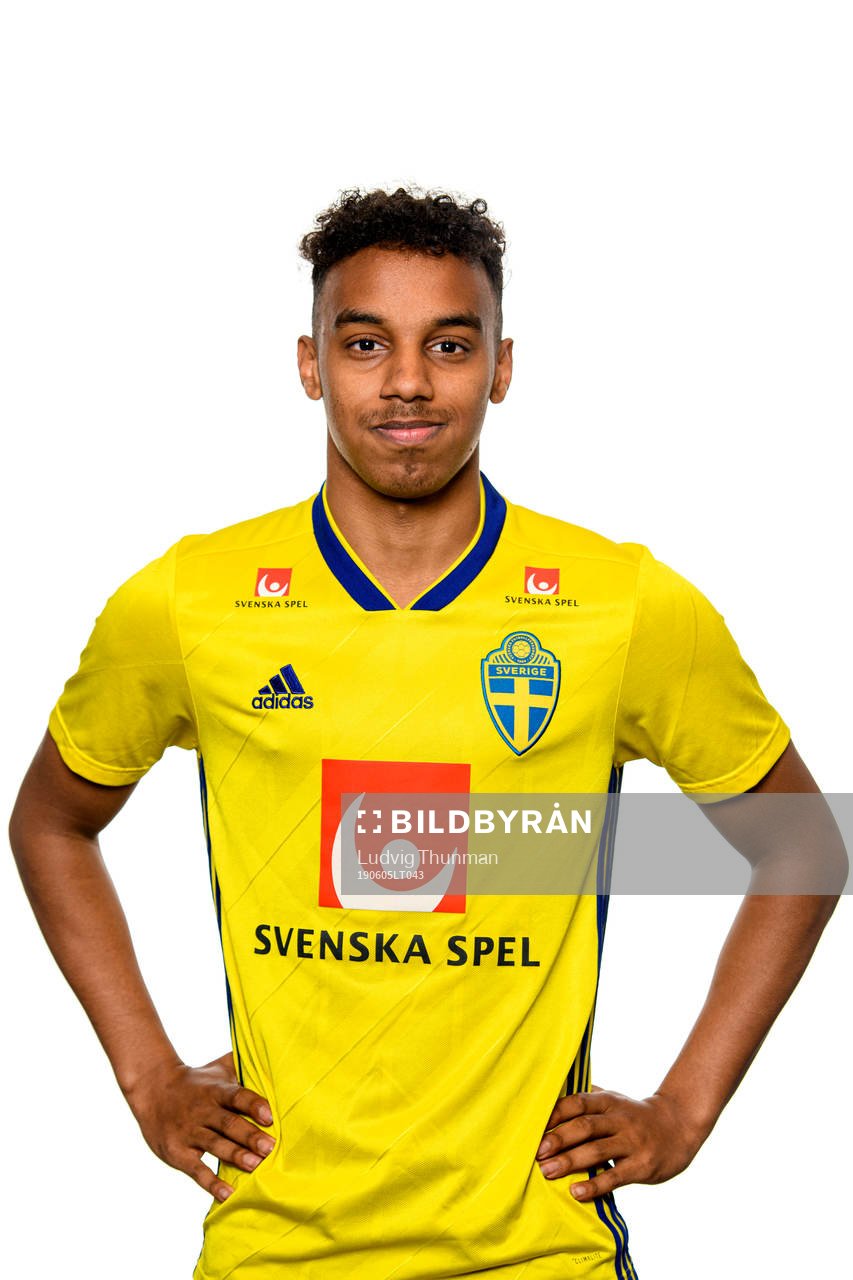 Bilal Hussein of the Swedish Under-21 national football
