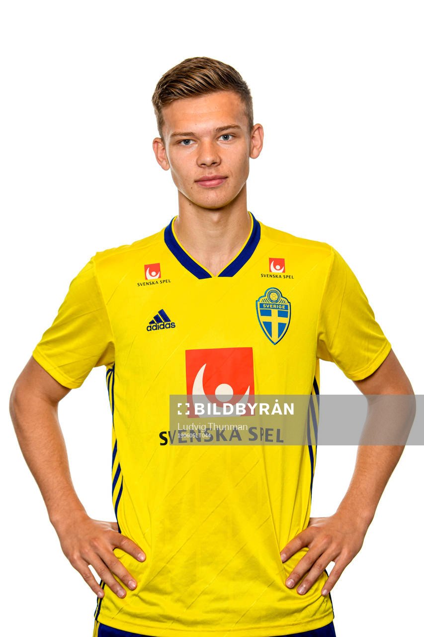 Arvid Brorsson of the Swedish Under-21 national football