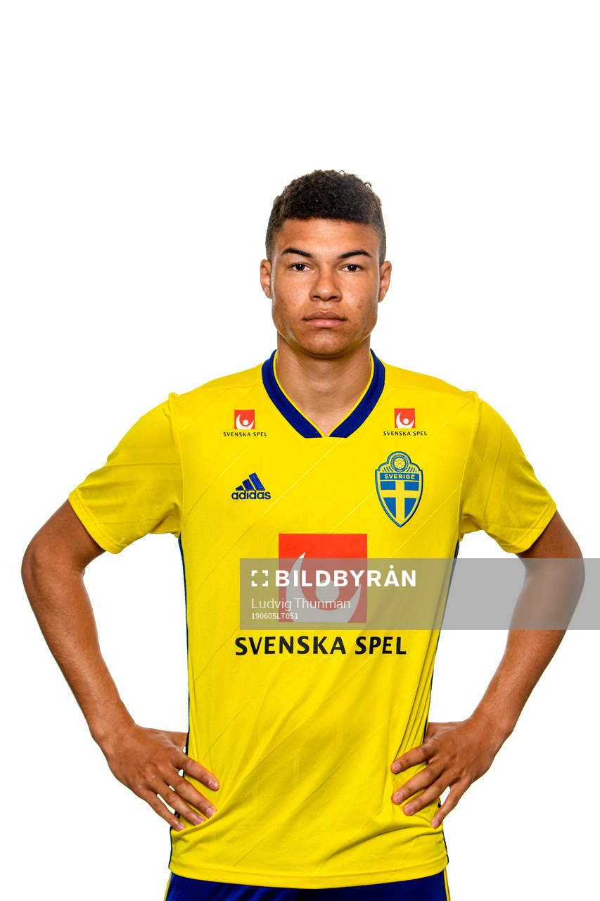 Alexander Jallow of the Swedish Under-21 national football