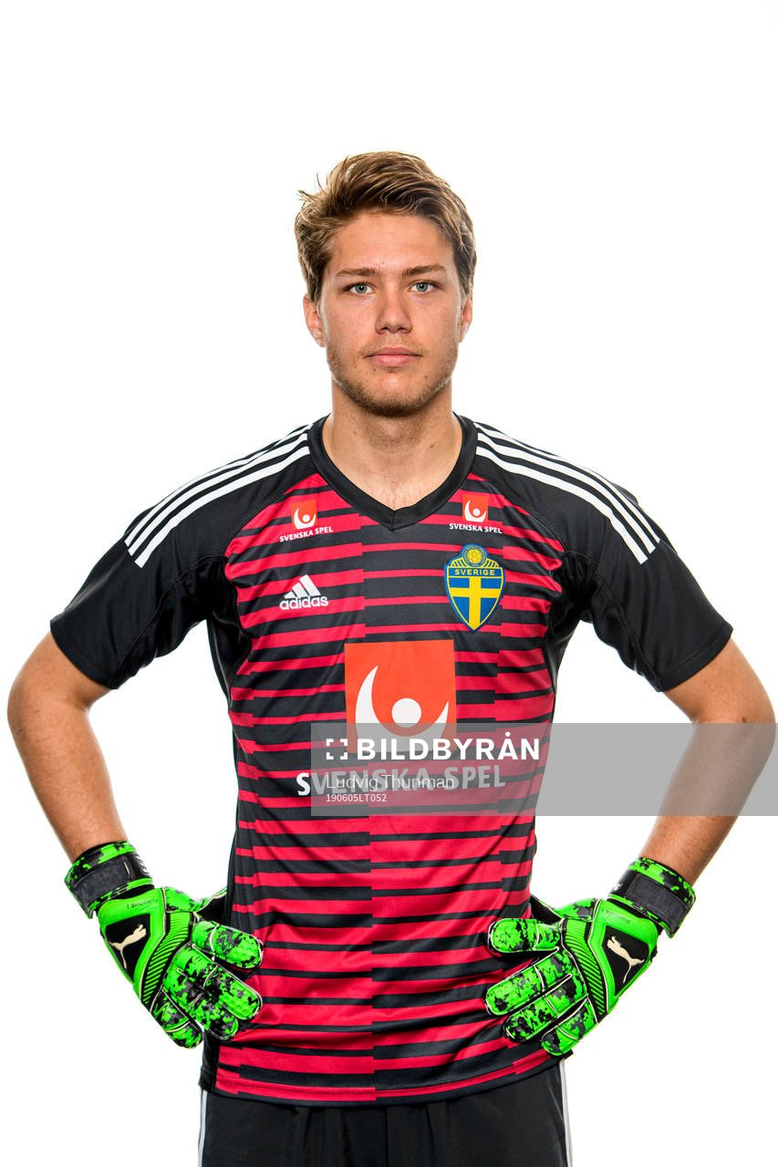 Goalkeeper Kalle Joelsson of the Swedish Under-21 national