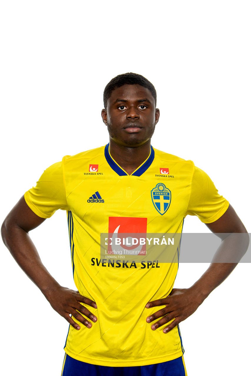 Benjamin Kimpioka of the Swedish Under-21 national football