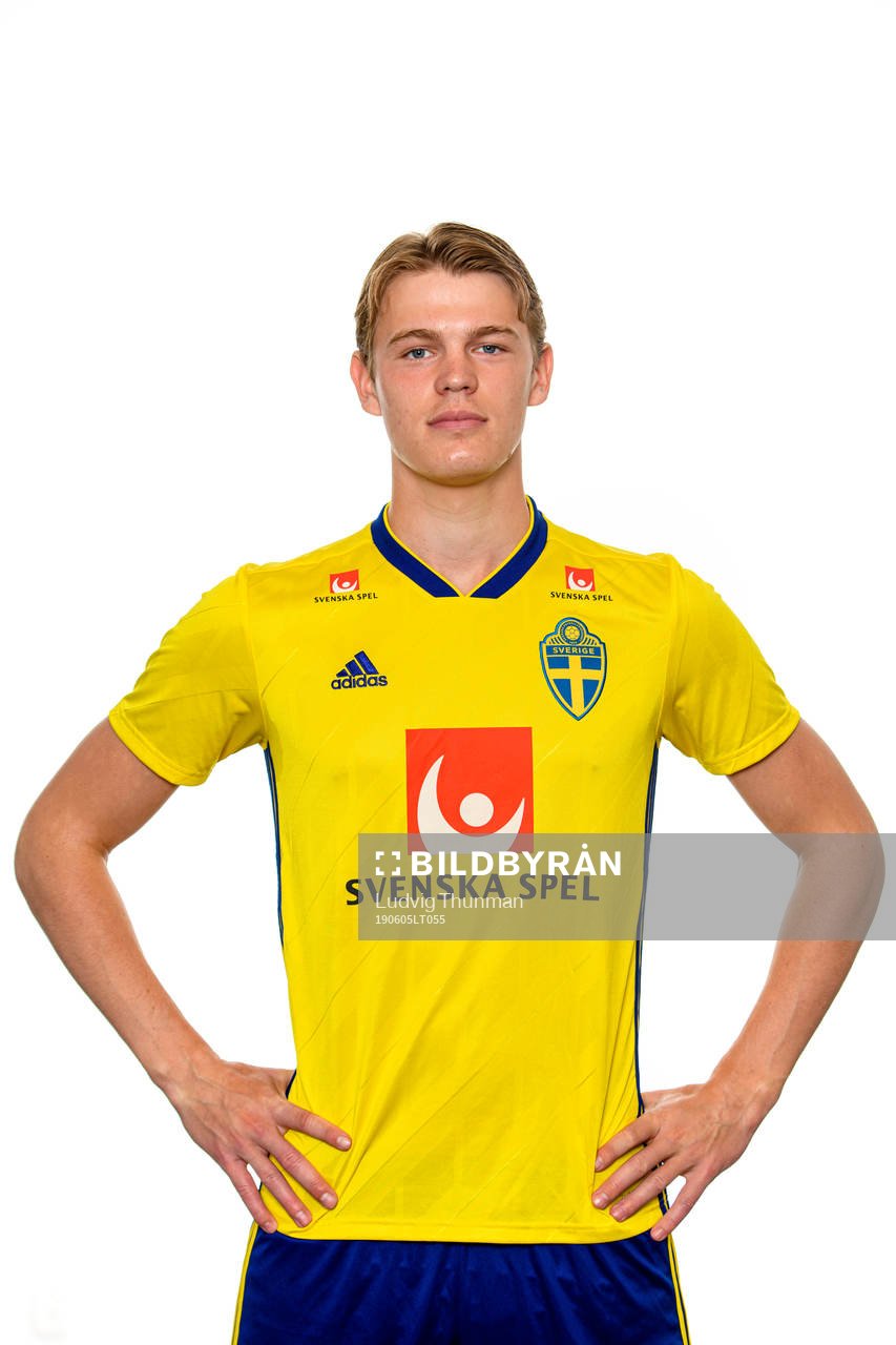 Hugo Andersson of the Swedish Under-21 national football