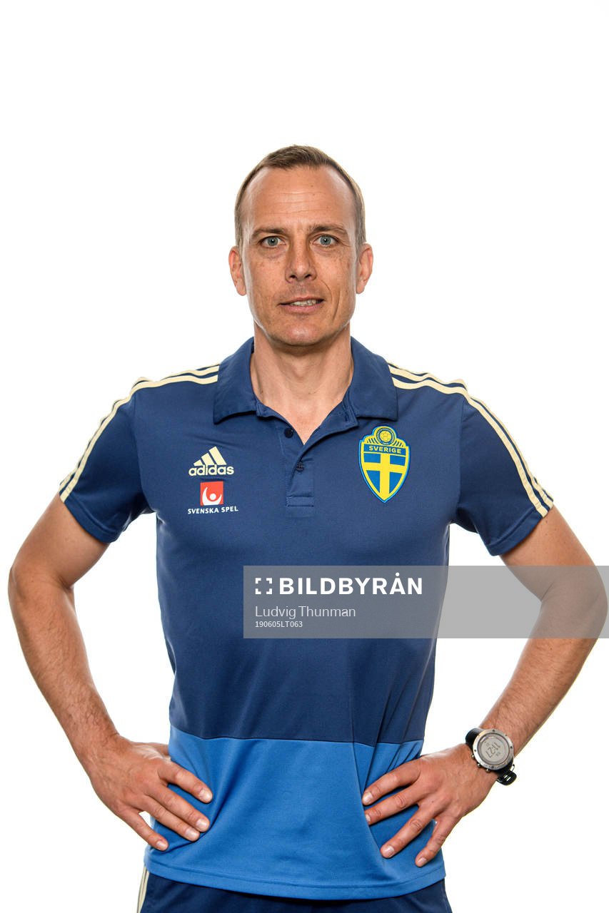 Fredrik Bergström, doctor of the Swedish Under-21 national football team poses for a portrait on June 5, 2019 in Helsingborg.