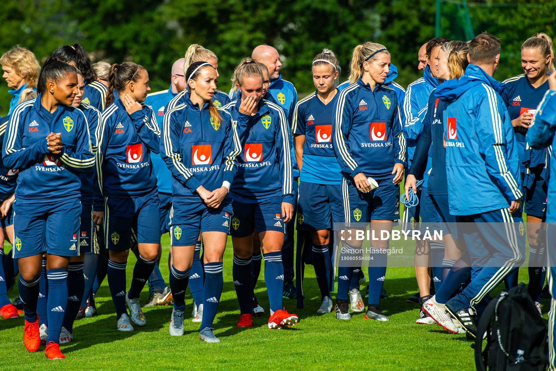 Players and Staff of Swedish women national football team