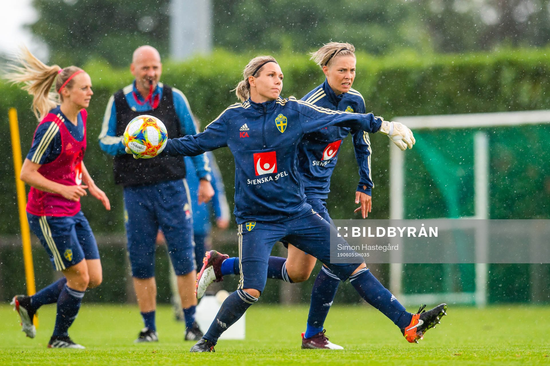 Goalkeeper Jennifer Falk of Swedish national women football