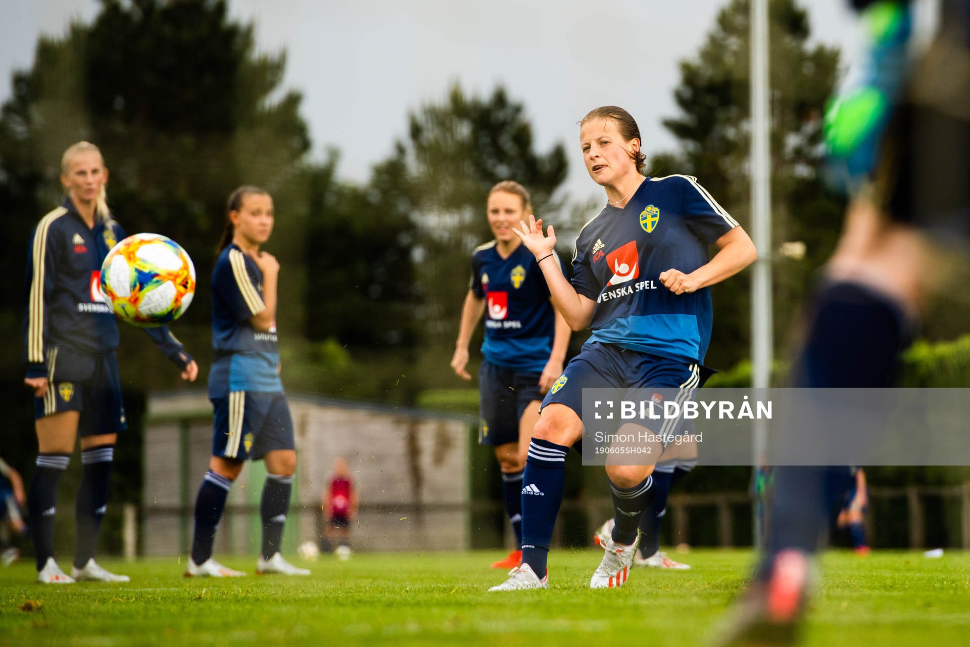 Anna Anvegård of Swedish national women football team
