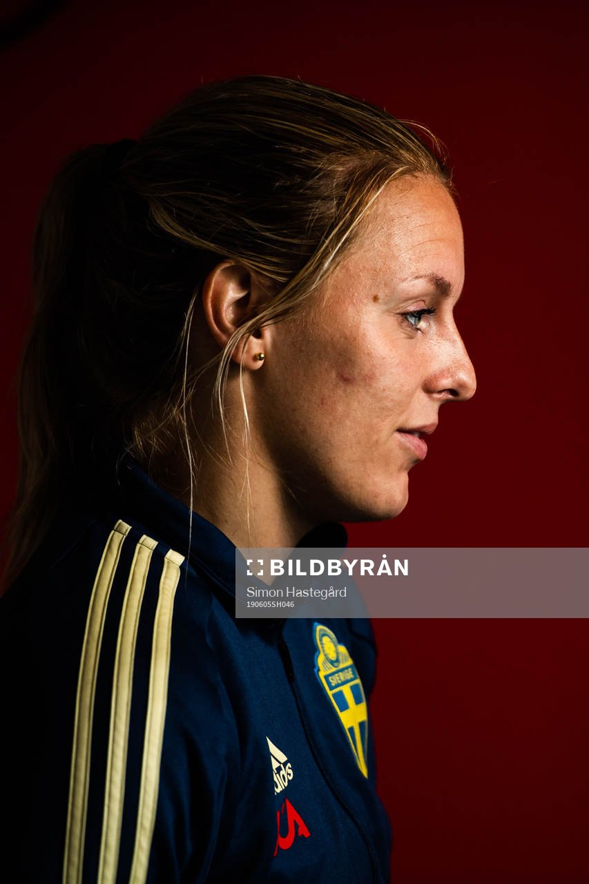 Mimmi Larsson of Swedish national women football team