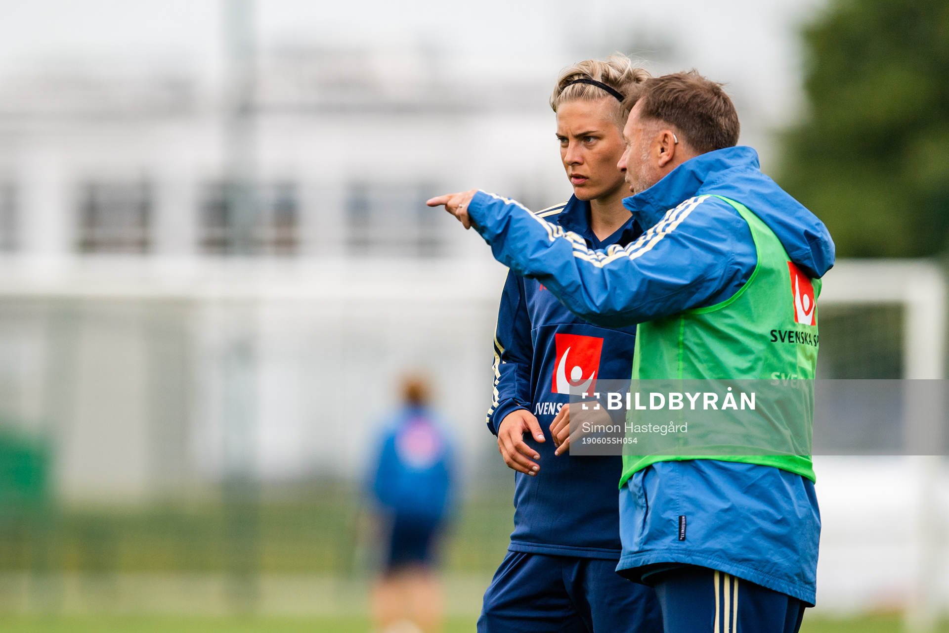 Lina Hurtig and Peter Gerhardsson, Head coach of Swedish