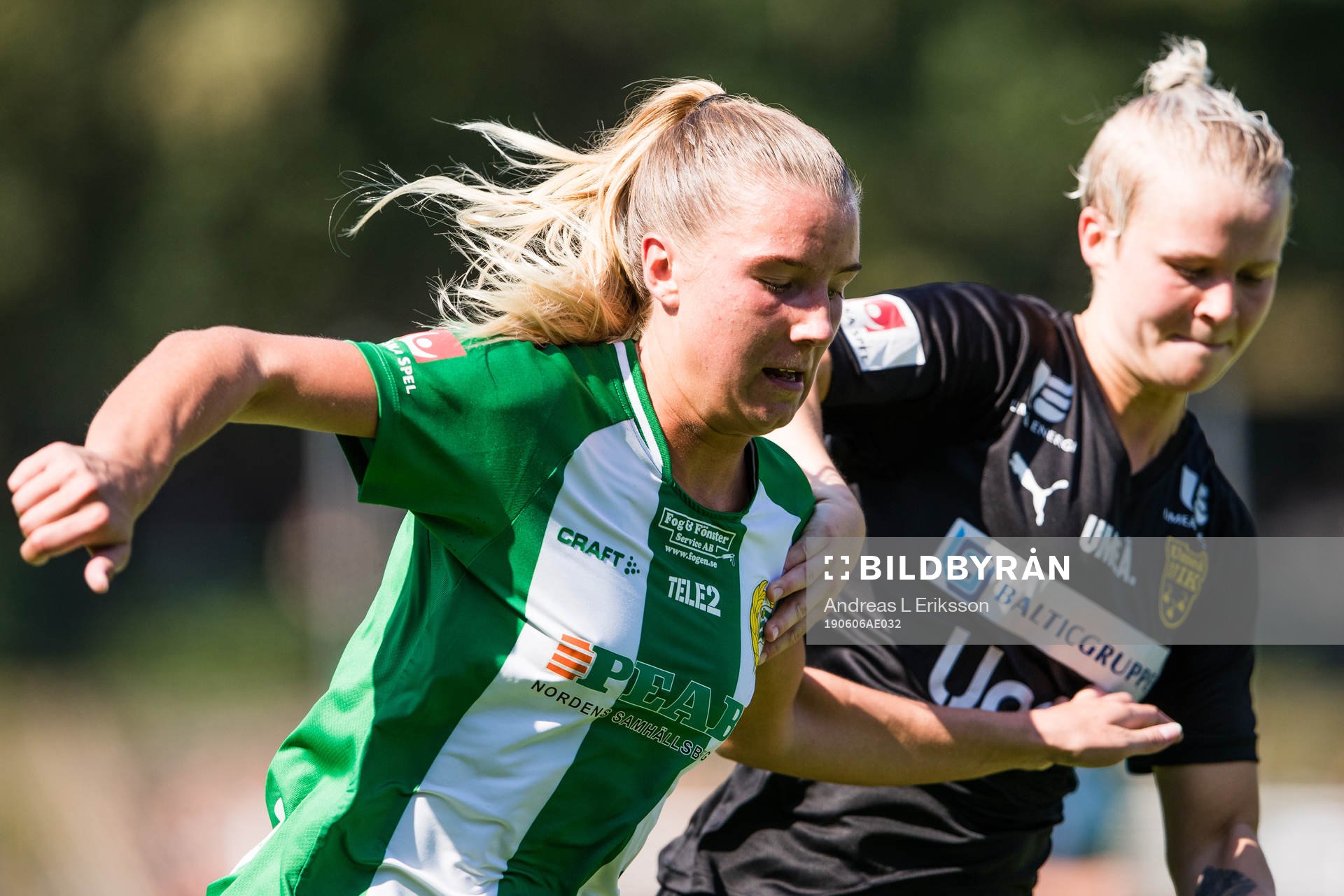 Hammarbys Louise Lillbäck och Umeås Nikolina Lundin