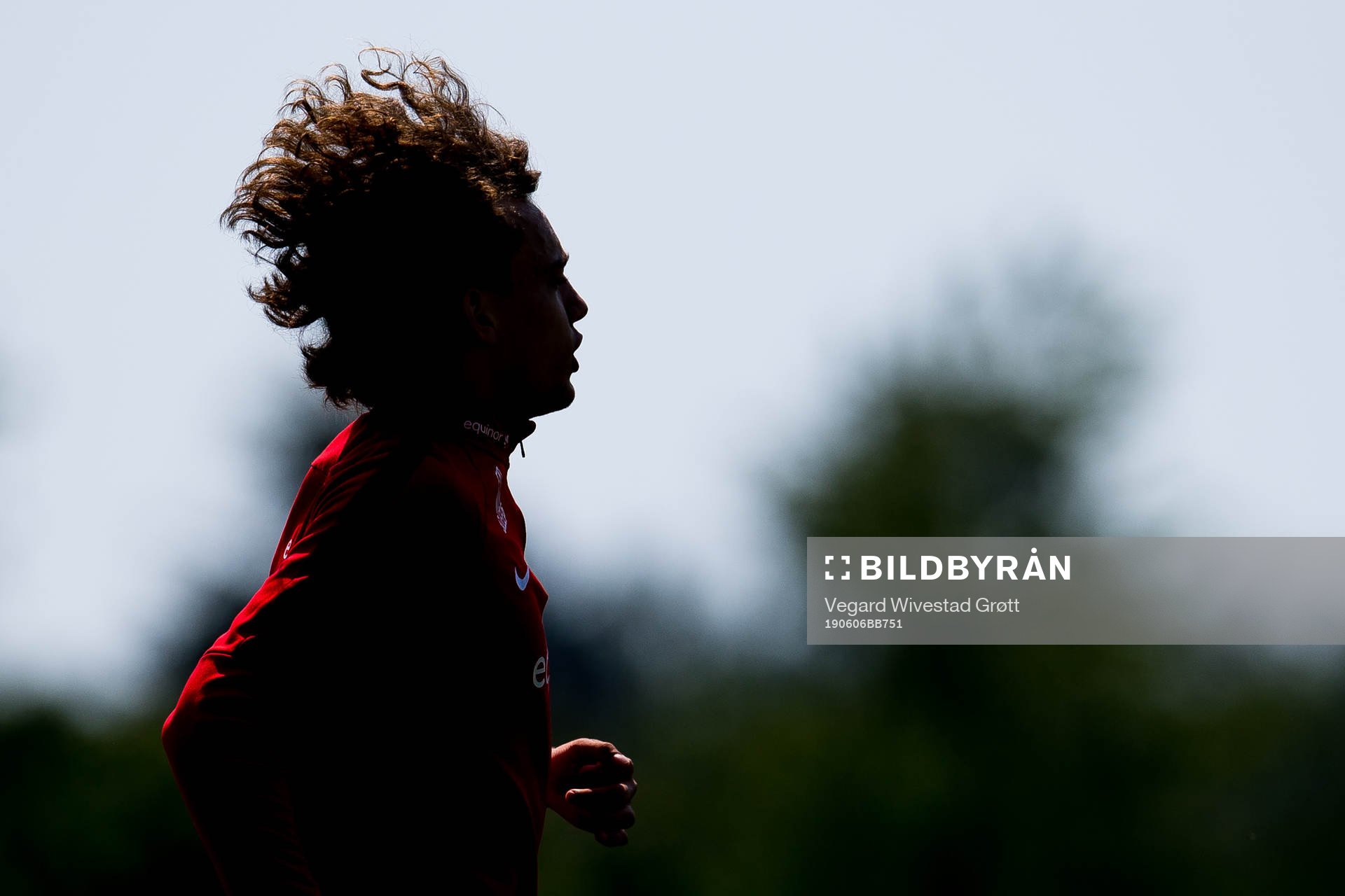 The silhouette of Colin Rösler of Norway