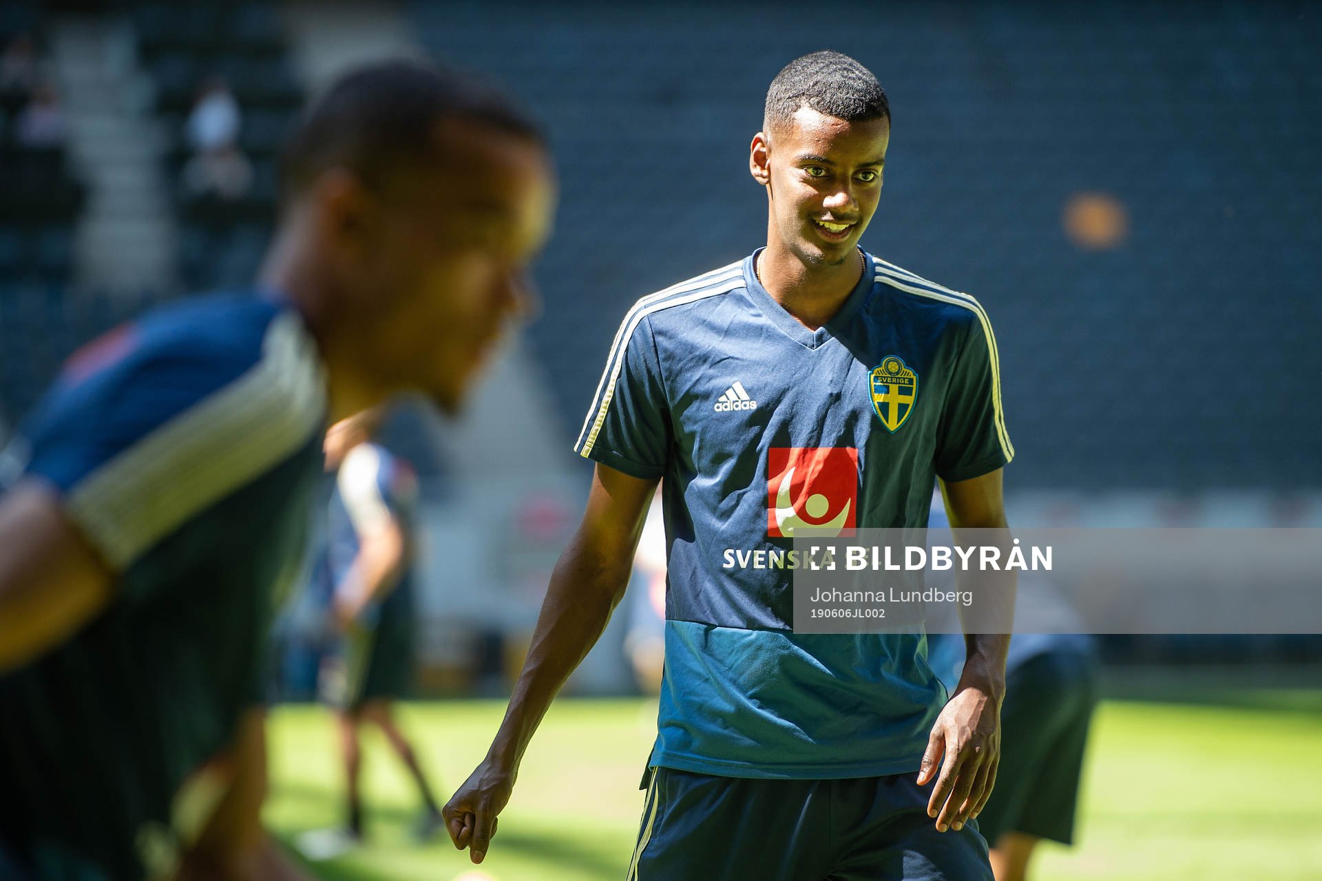 Alexander Isak of the Swedish national football team