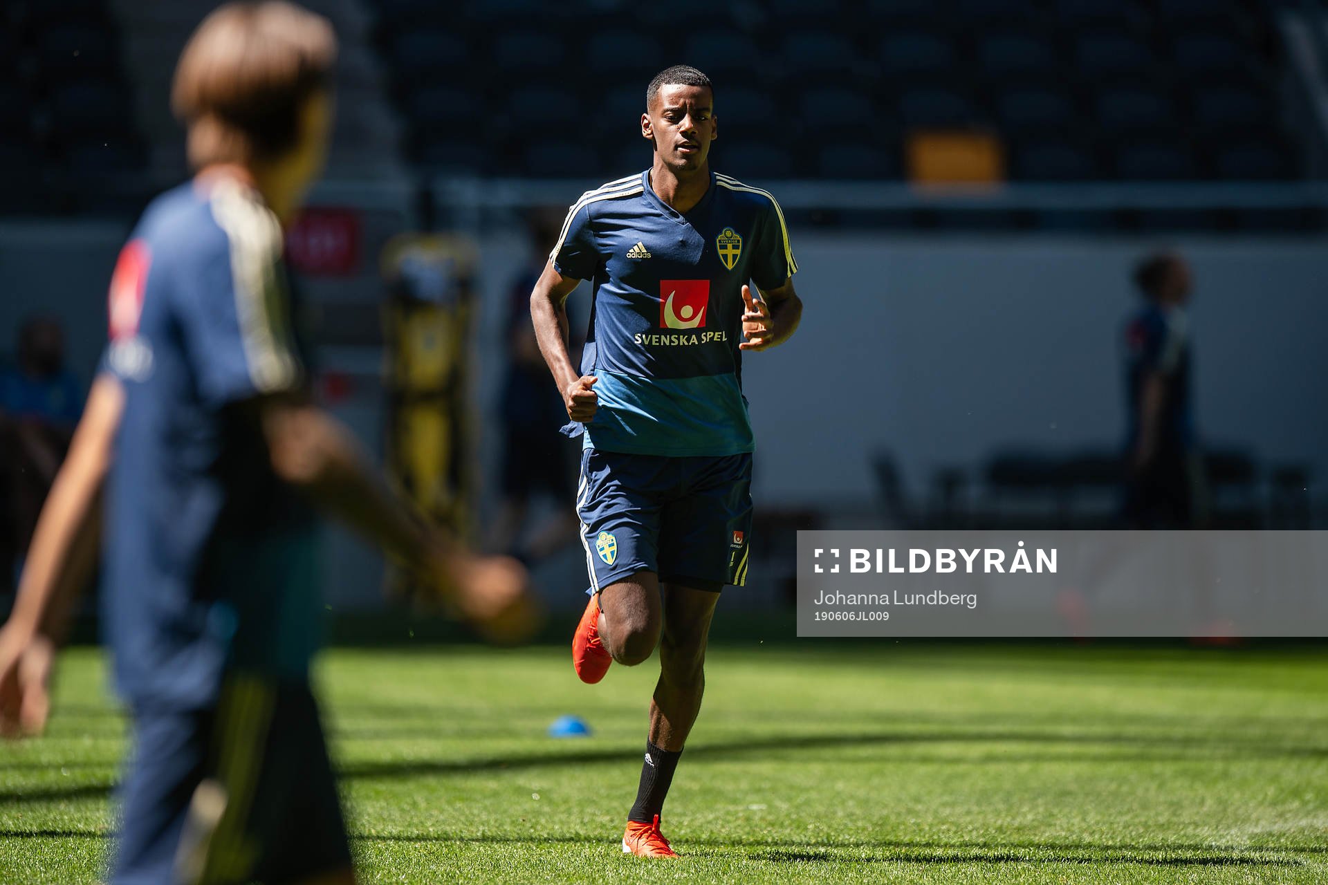 Alexander Isak of the Swedish national football team