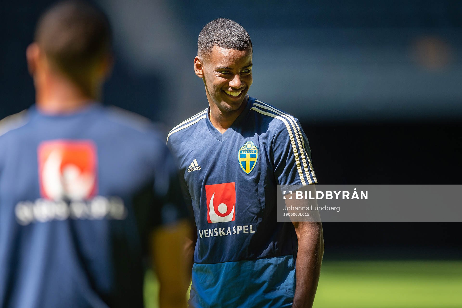 Alexander Isak of the Swedish national football team