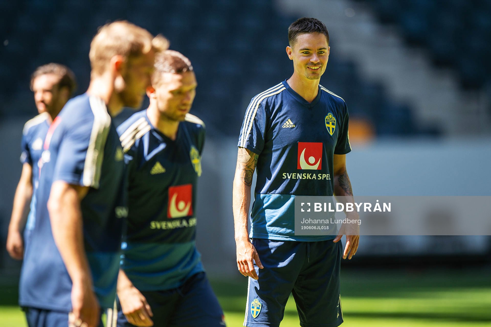 Mikael Lustig of the Swedish national football team