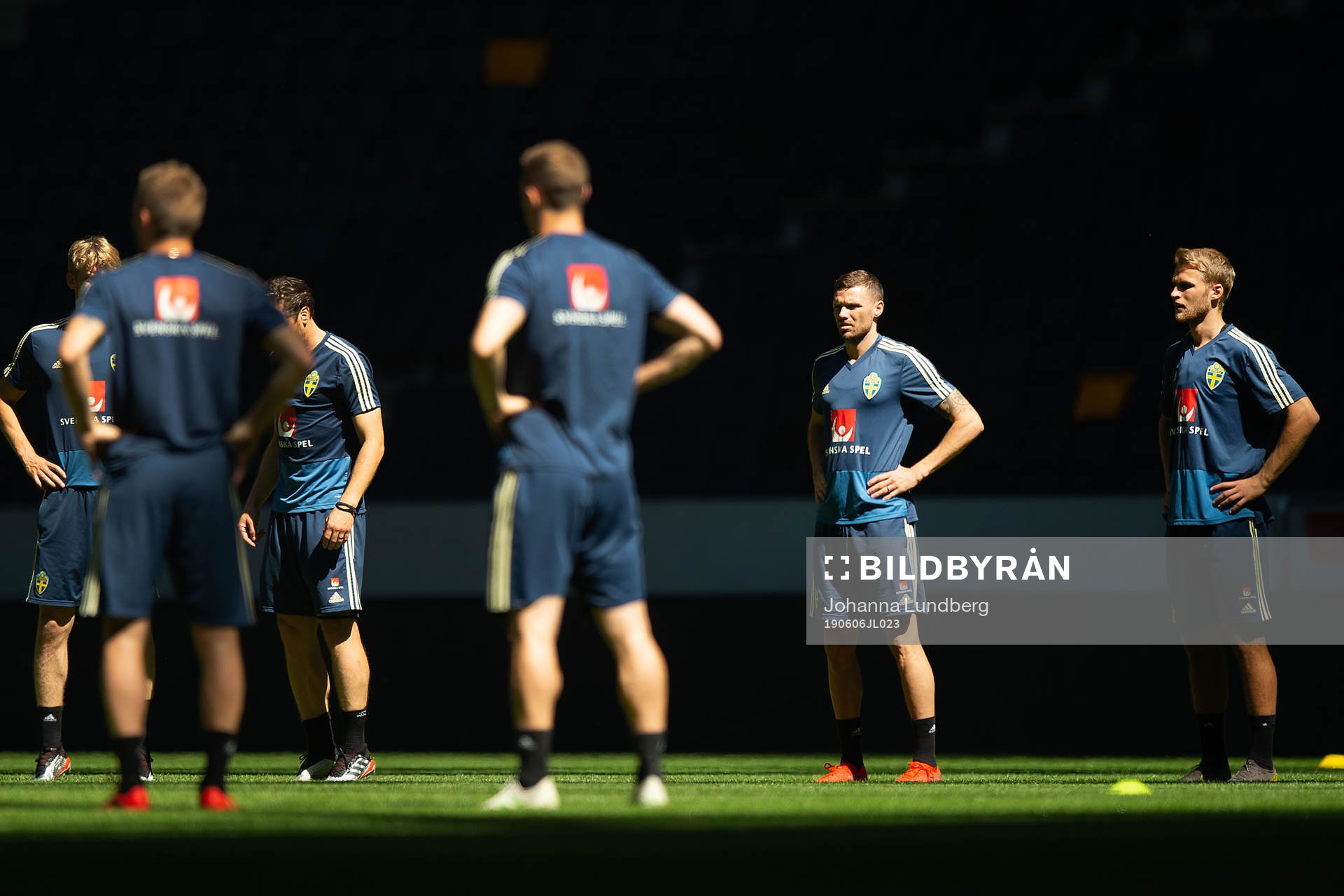 Marcus Berg and Sebastian Andersson of the Swedish national