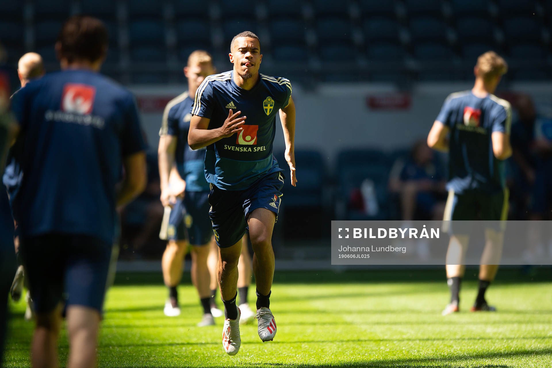 Robin Quaison of the Swedish national football team