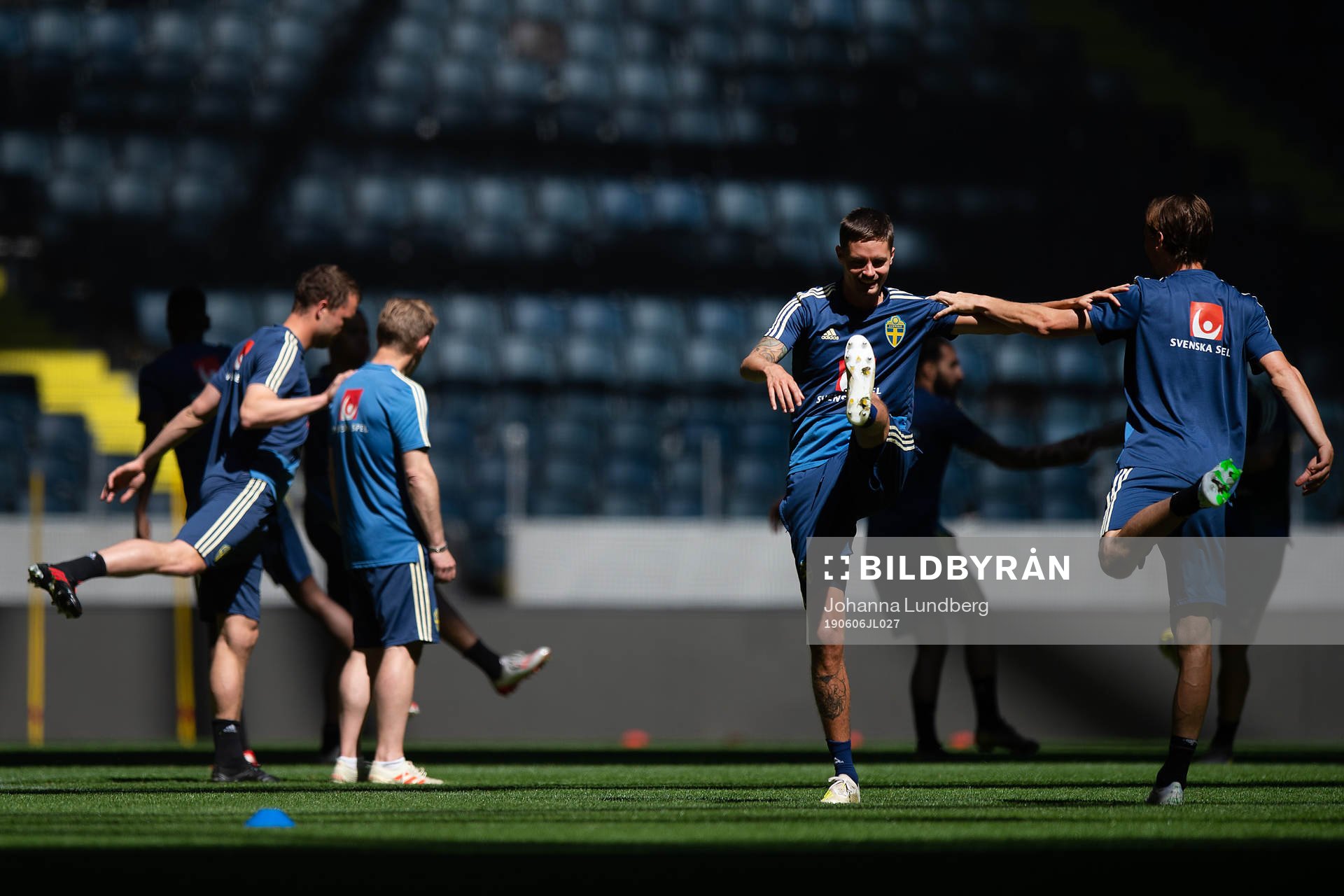 Mikael Lustig of the Swedish national football team